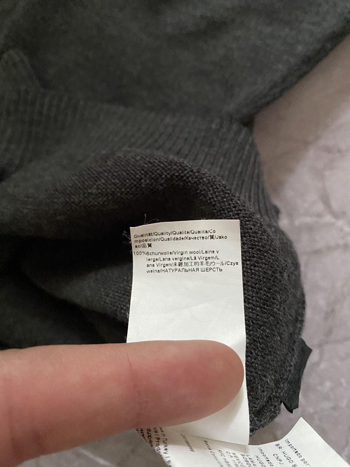 Hugo × Hugo Boss × Vintage Vintage Y2K Hugo Boss 100% Wool Full Zip Sweater Retro Size US L / EU 52-54 / 3 - 15 Thumbnail