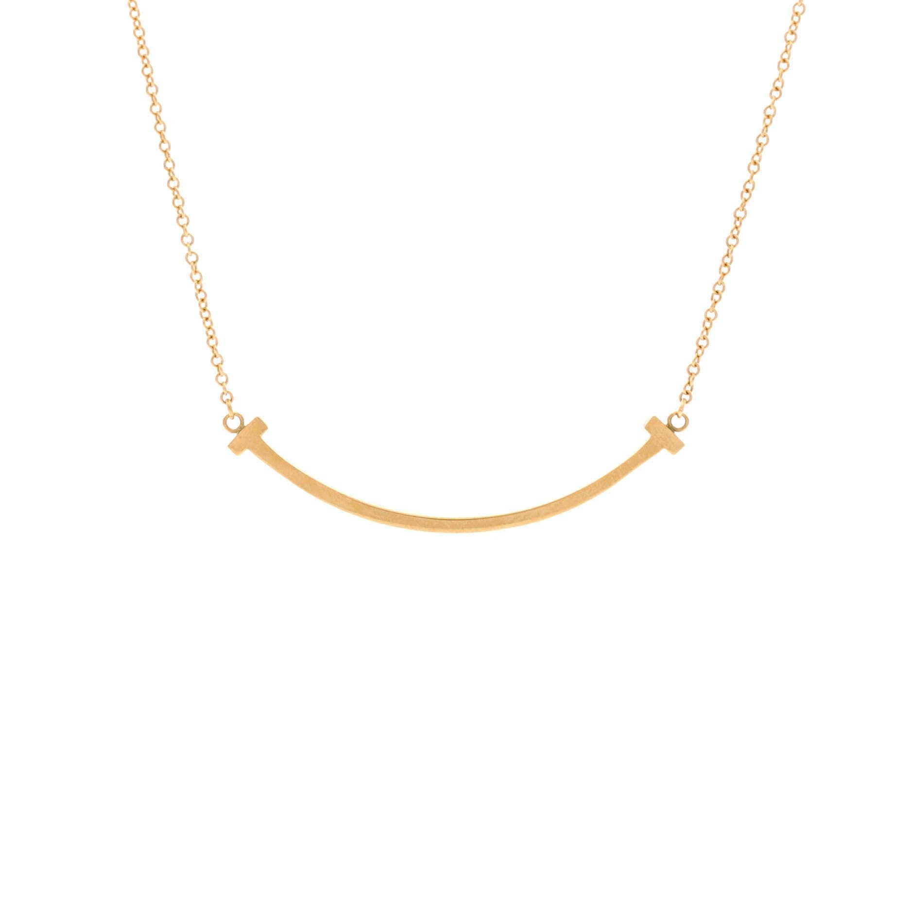 Tiffany & Co. T Smile Pendant Necklace Size ONE SIZE - 1 Thumbnail