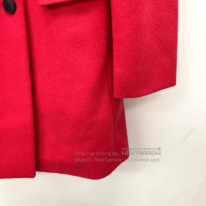 Balenciaga Balenciaga Red Wool Reversible Double Breasted Long Sleeve Size S / US 4 / IT 40 - 4 Thumbnail