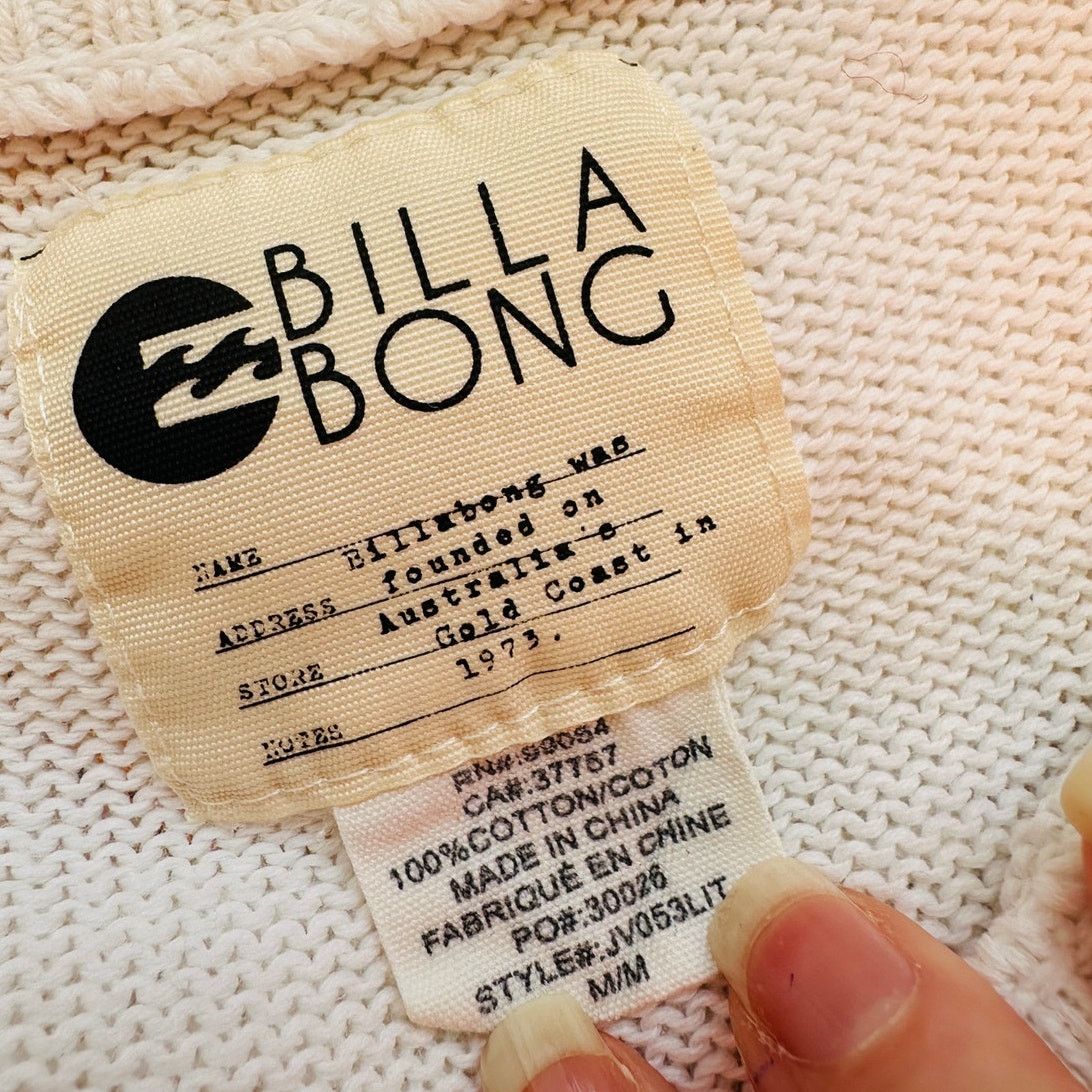 Billabong Billabong Boat Neck High Low Shark Knit Pattern Sweater M Size M / US 6-8 / IT 42-44 - 12 Thumbnail