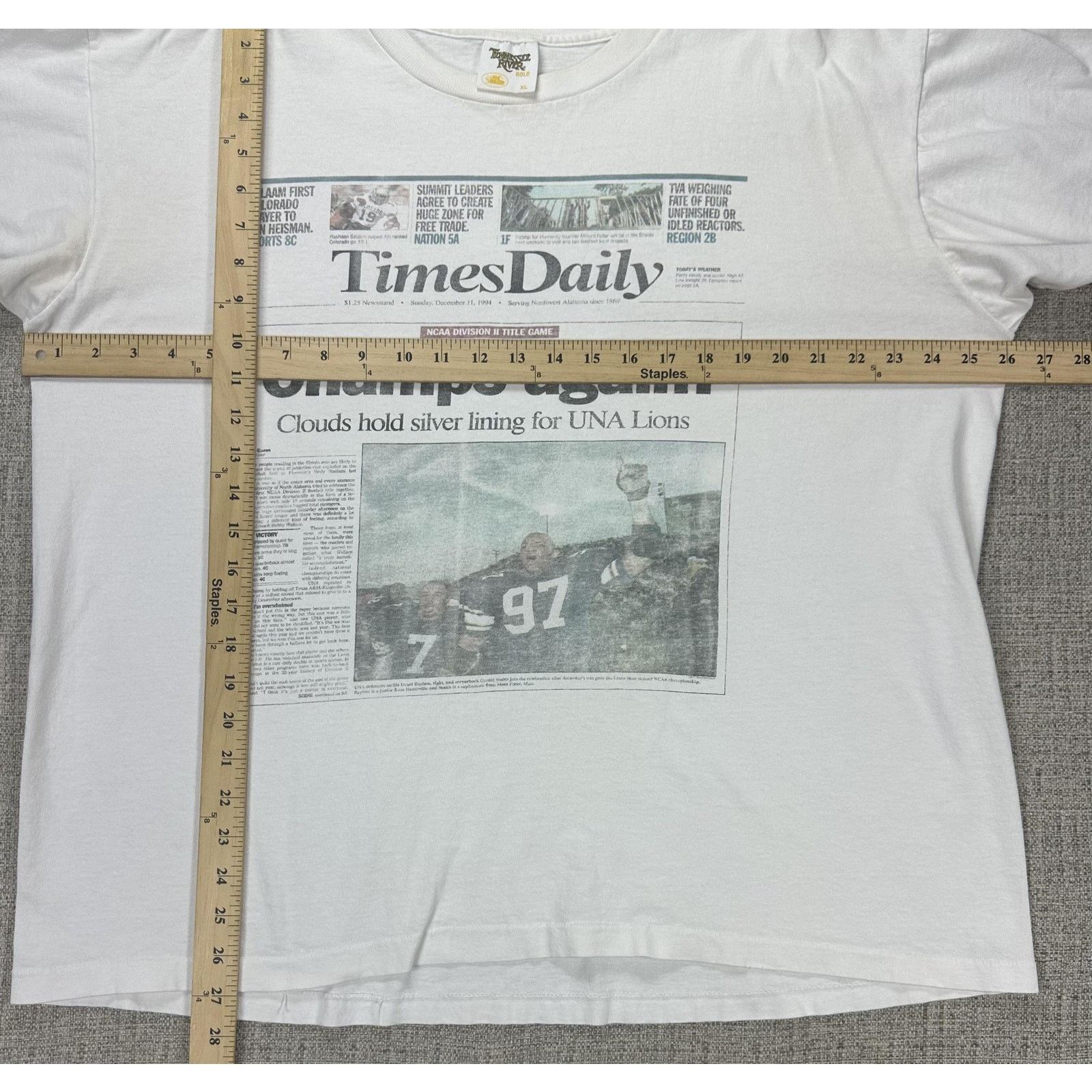 Other North Alabama Lions Shirt Mens XL Newspaper Times Daily Size US XL / EU 56 / 4 - 2 Thumbnail