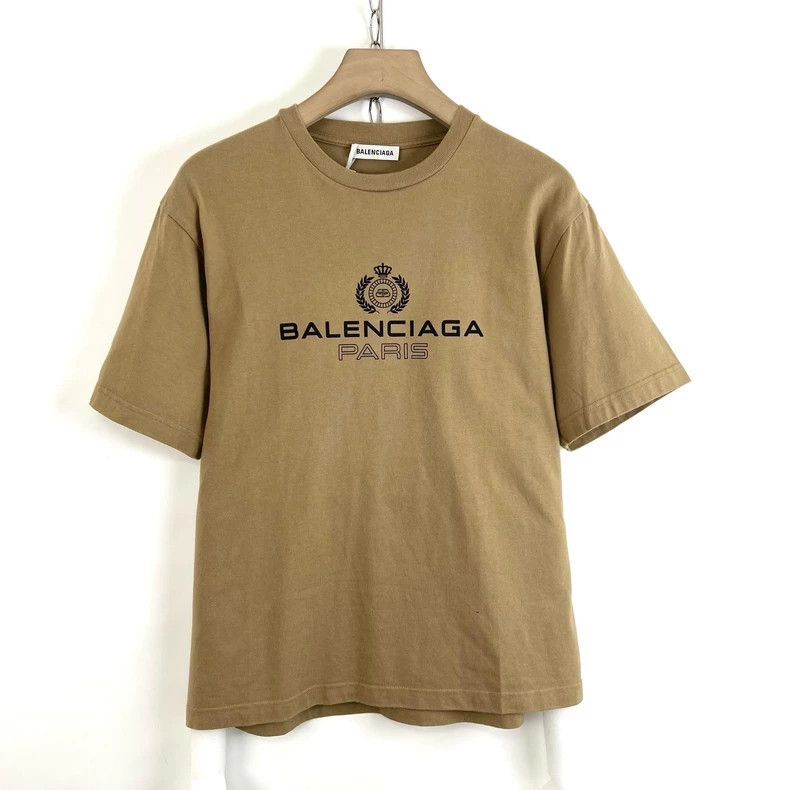 Balenciaga Balenciaga Brown Crown Wheat Ear Short Sleeve Size US XS / EU 42 / 0 - 1 Thumbnail