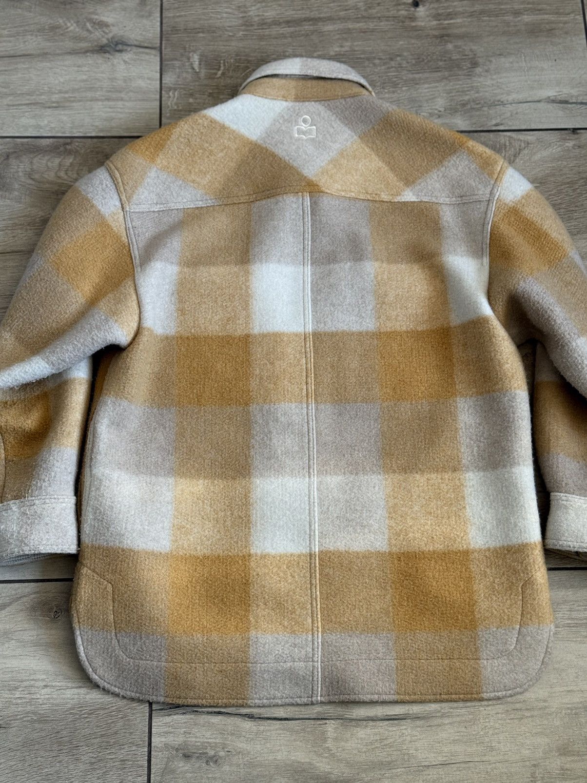 Isabel Marant Etoile Isabel Marant Haveli Jacket Coat Wool Yellow Checked size 36 Size S / US 4 / IT 40 - 7 Thumbnail