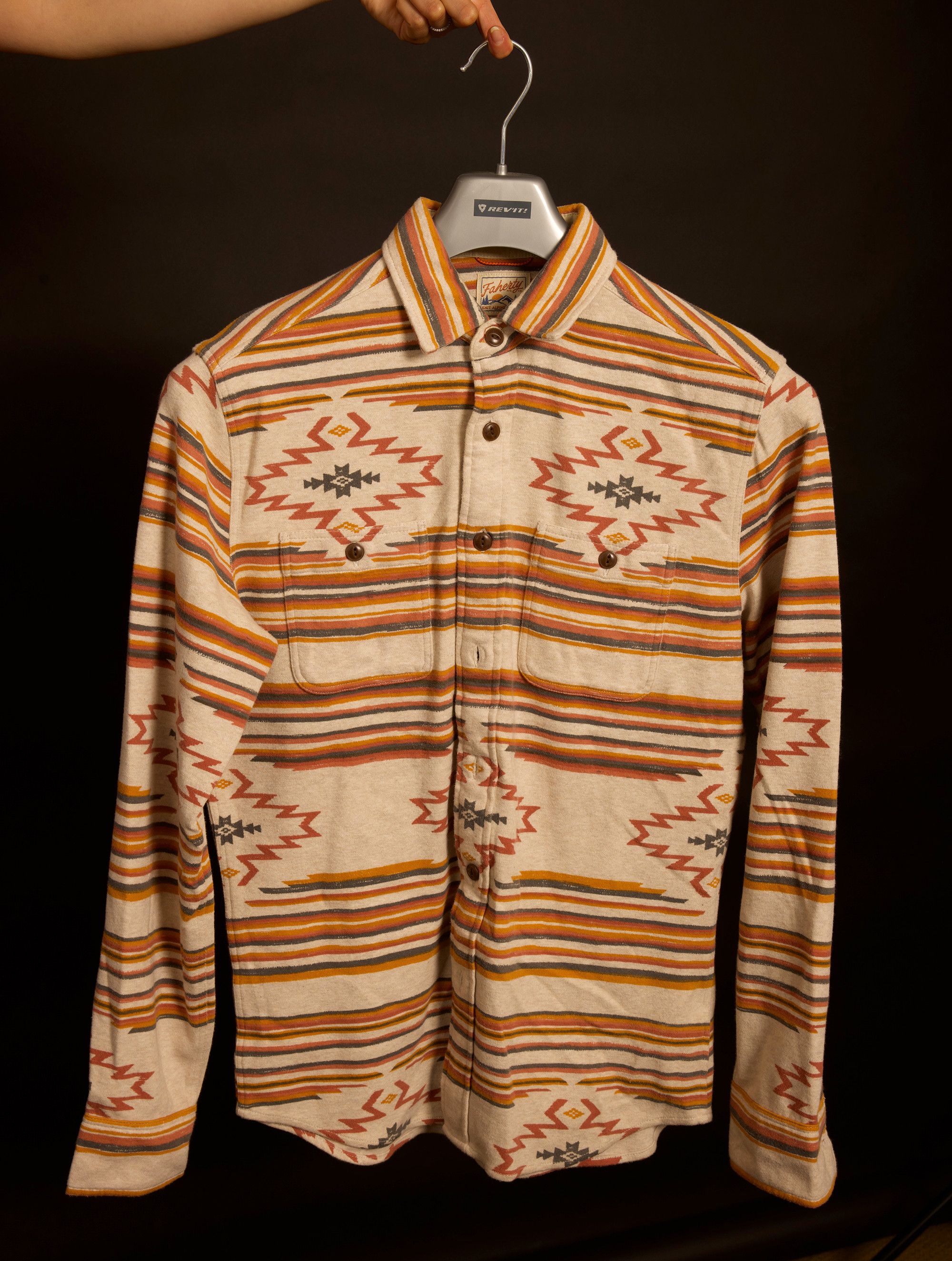 Faherty Faherty Good Feather Knit Alpine Shirt Button Aztec Size US S / EU 44-46 / 1 - 2 Thumbnail