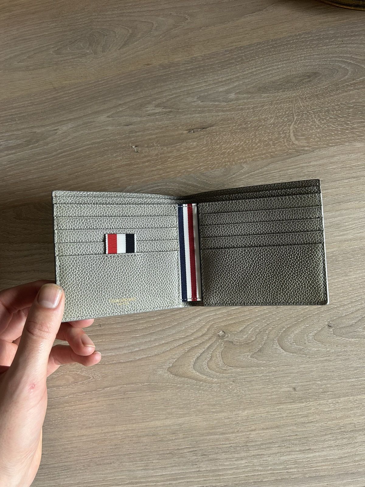 Thom Browne Bifold Grained Leather Wallet Size ONE SIZE - 1 Thumbnail