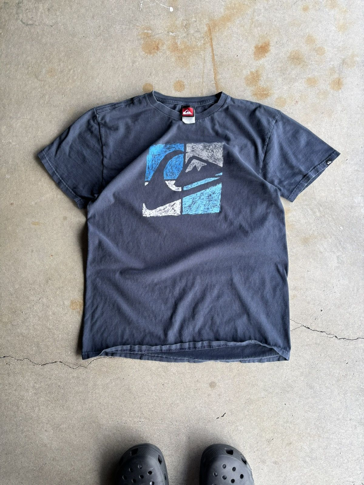 Quiksilver Vintage Y2K Quiksilver Boxy Navy Blue Surf Skate Tee Size US M / EU 48-50 / 2 - 1 Thumbnail