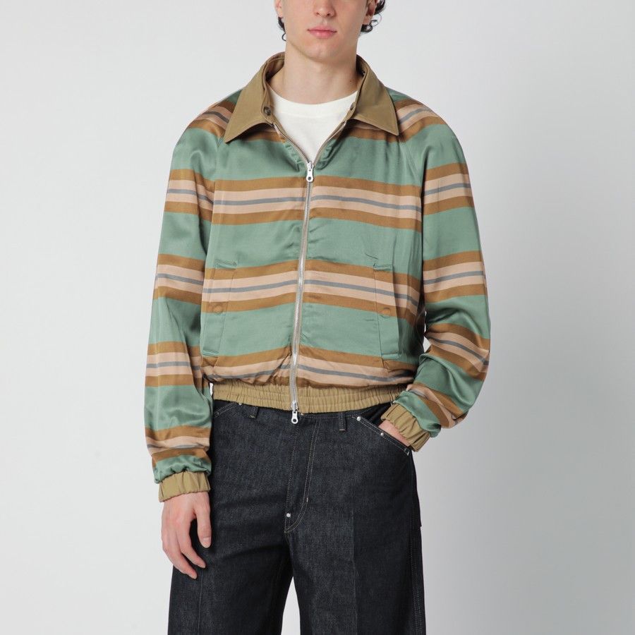 Dries Van Noten o1d2blof0226 Cotton Blend Zip-Up Jacket in Beige Size US XL / EU 56 / 4 - 5 Thumbnail
