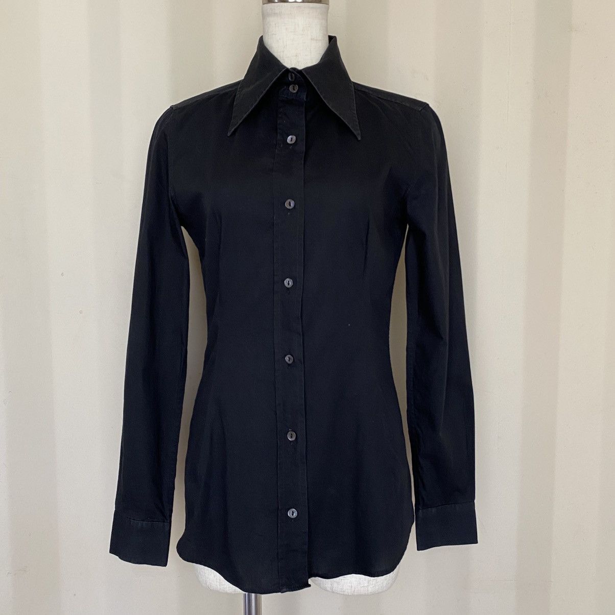 Dolce & Gabbana DOLCE & GABBANA Black Fitted Shirt Size S / US 4 / IT 40 - 2 Thumbnail