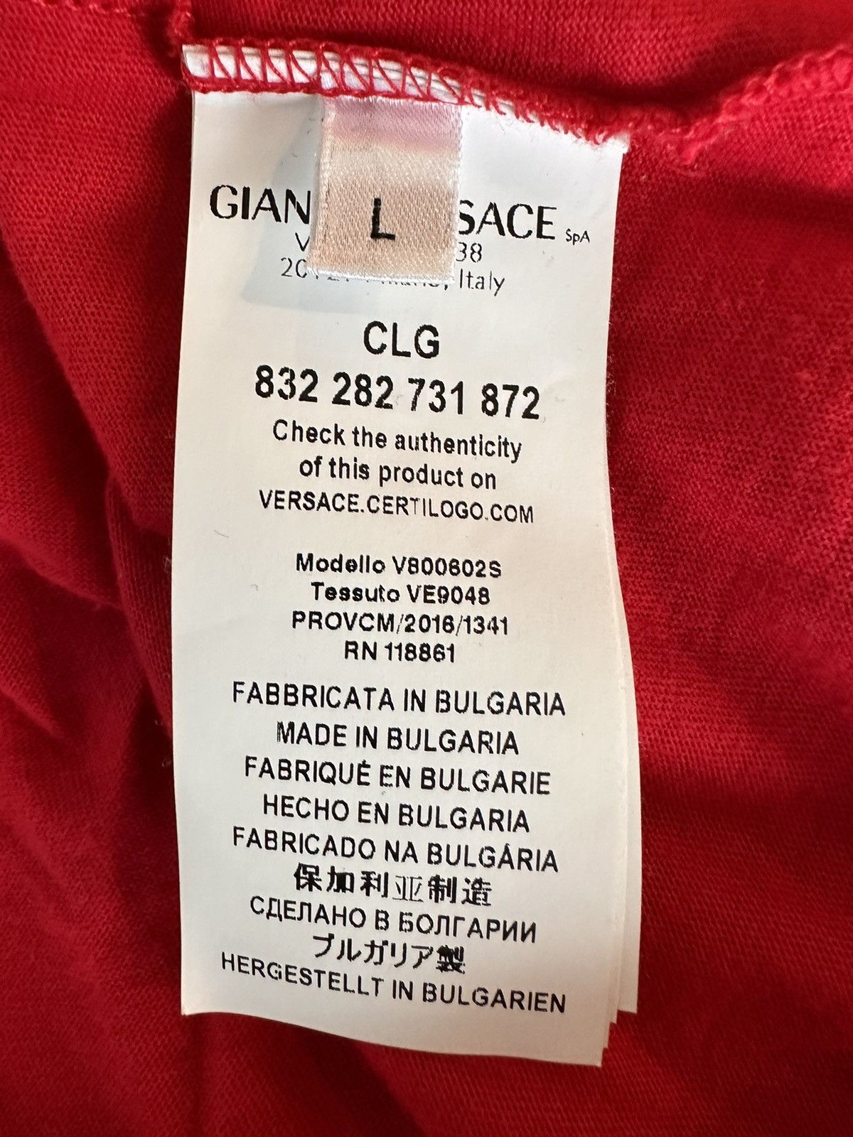 Versace Versace Collection Tee Size US L / EU 52-54 / 3 - 4 Thumbnail