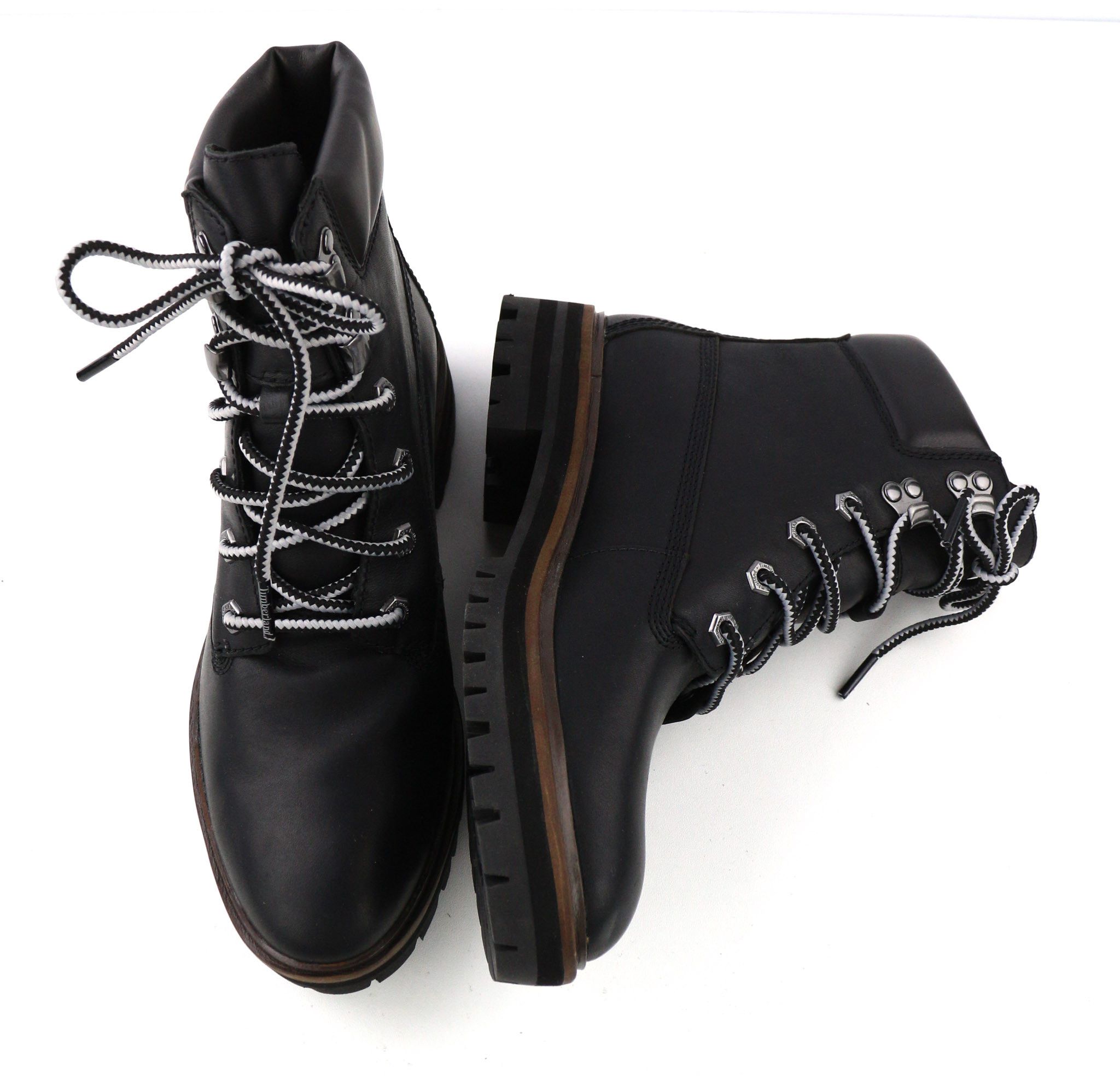 Timberland A1RCH-A3519 EU37.5/38 Black Leather Lace Shoes 80846 Size US 6.5 / IT 36.5 - 6 Thumbnail