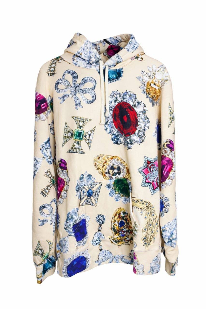 Supreme Supreme Jewels Hoodie Cream Size US L / EU 52-54 / 3 - 1 Thumbnail