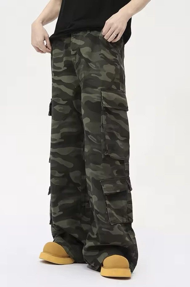 Japanese Brand Washed Camouflage Cargo Denim Jean Size US 30 / EU 46 - 3 Thumbnail