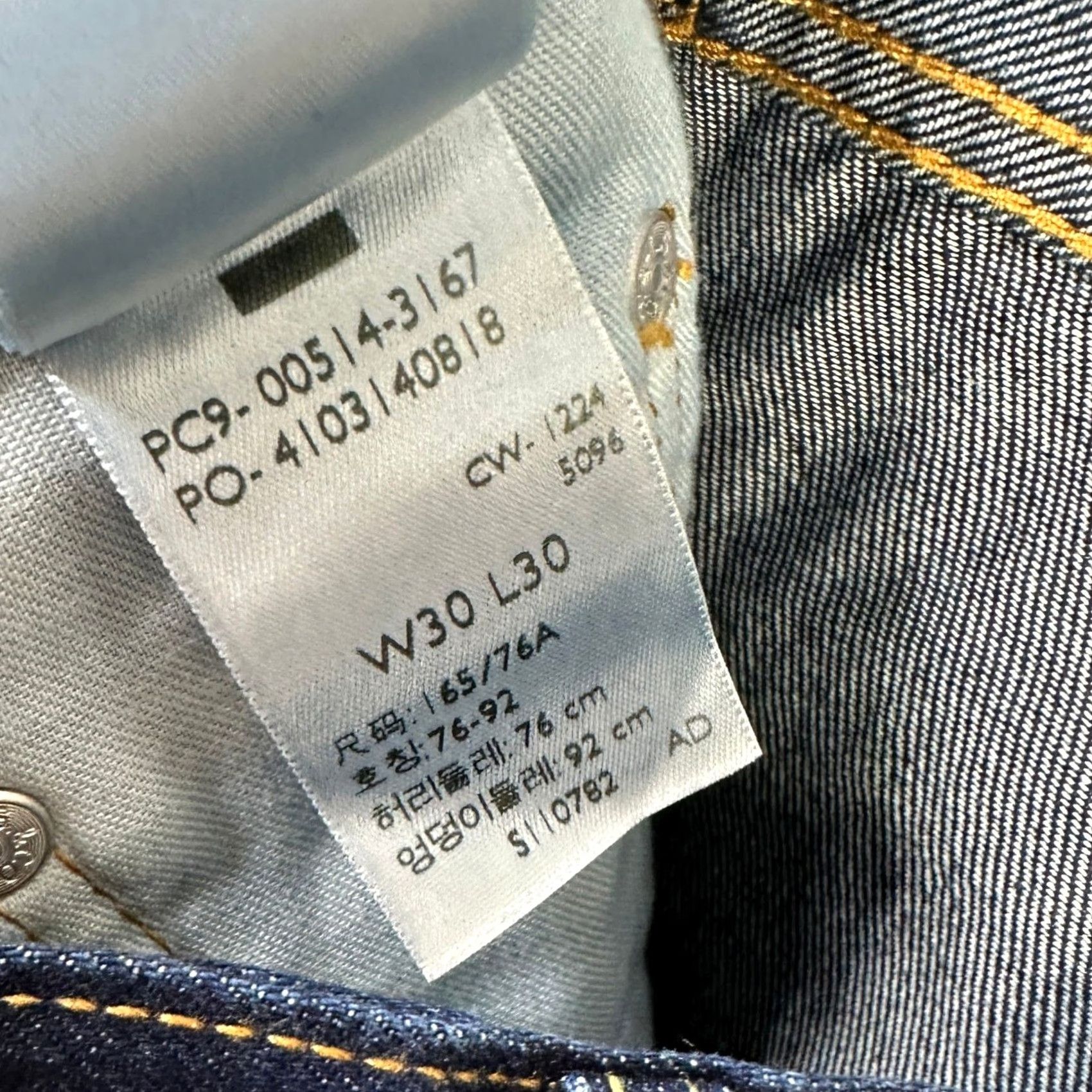 Levi's Levi's 514 Jeans Mens Straight Fit 30X30 Blue 5 Pockets Red Tab Denim NEW Size US 30 / EU 46 - 4 Thumbnail