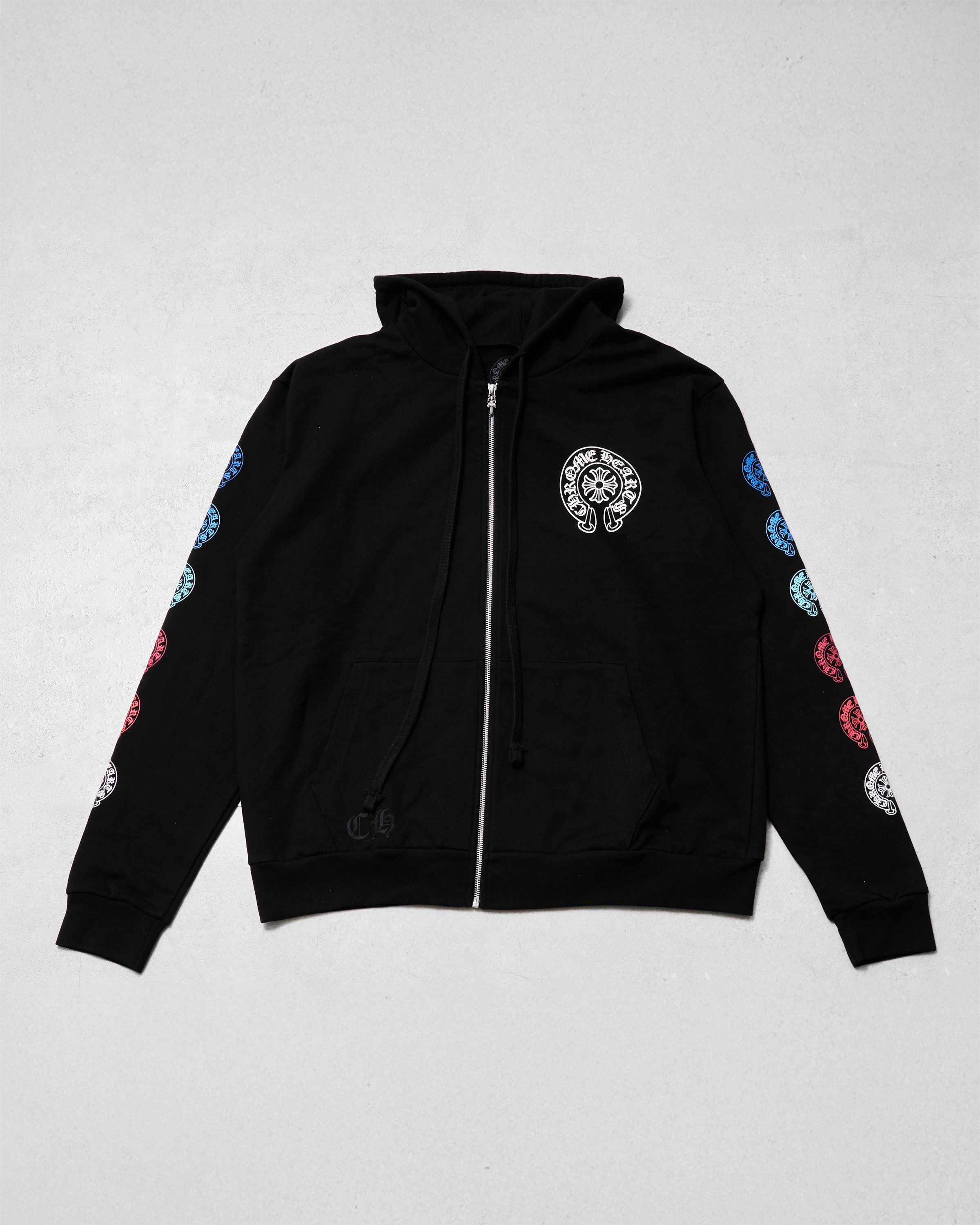 Chrome Hearts CHROME HEARTS Multicolor Horseshoe Logo Zip Up Hoodie BLACK Size US L / EU 52-54 / 3 - 3 Thumbnail