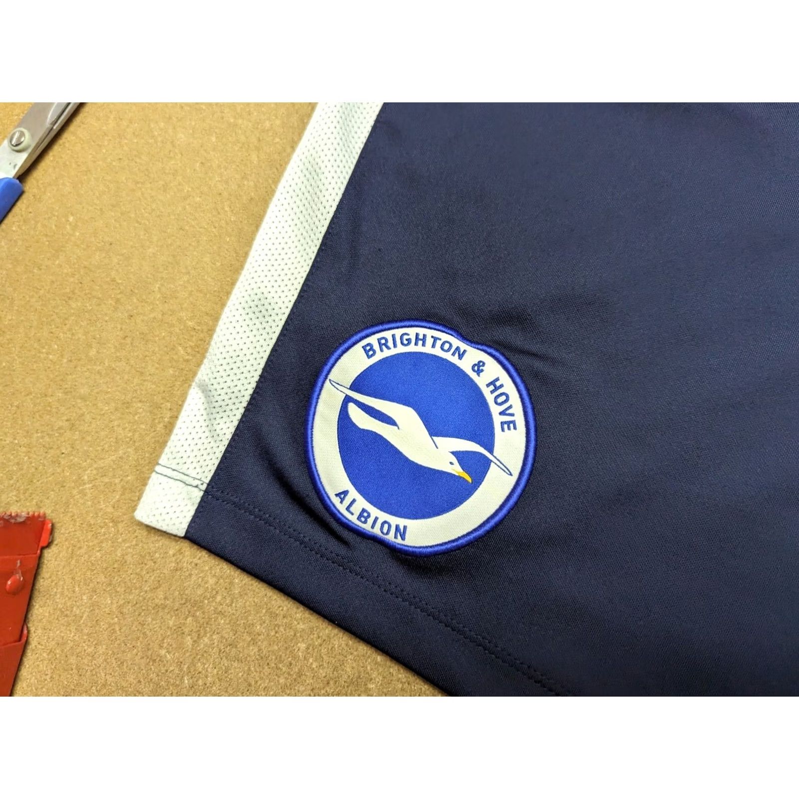 Nike Nike Brighton Hove Albion Football Shorts Mens XL 2017 Training Drawstring Blue Nylon Polyester Athletic Quick Dry Vintage Size US 36 / EU 52 - 4 Thumbnail