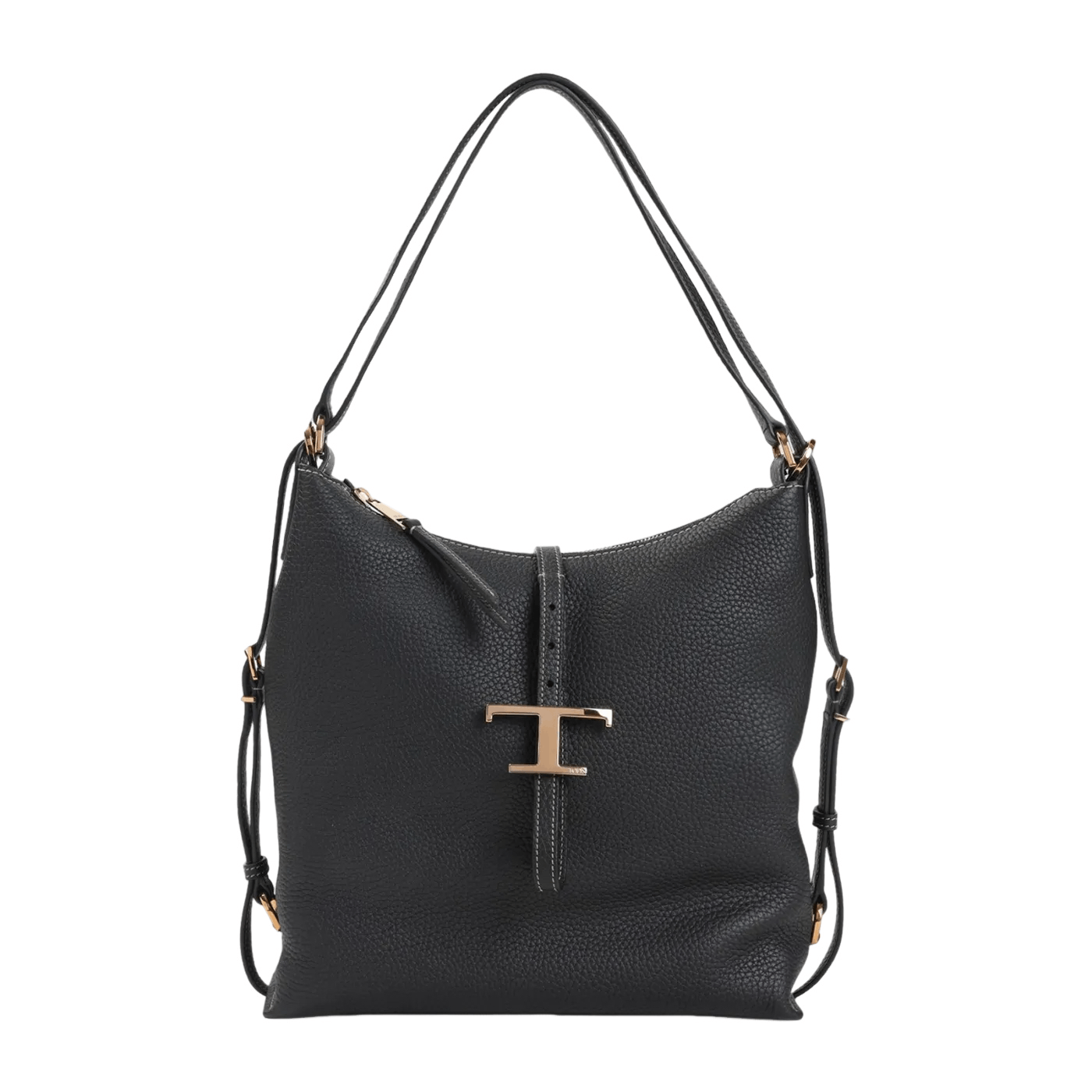 Tod's TOD'S T Timeless Small Black Leather Shoulder Bag Size ONE SIZE - 1 Thumbnail