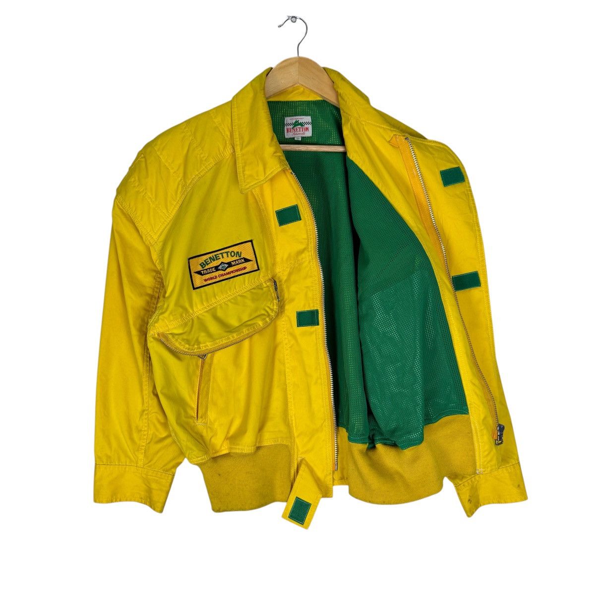 Benetton 🌟BENETTON FORMULA RACING TEAM BOMBER JACKET Size US S / EU 44-46 / 1 - 8 Thumbnail