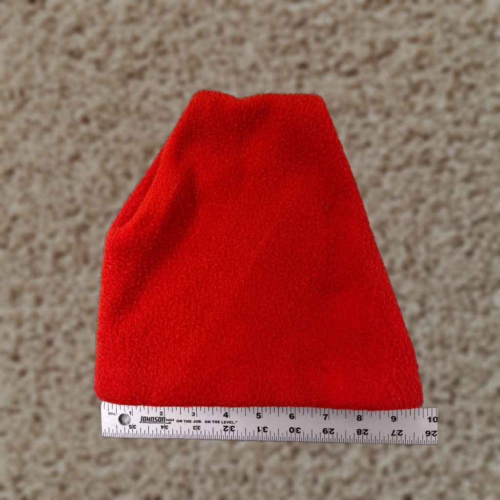 Vintage Reindeer Antlers Beanie Toque Adult One Size Red Knit Fleece 100% Polyester Size US M / EU 48-50 / 2 - 1 Thumbnail