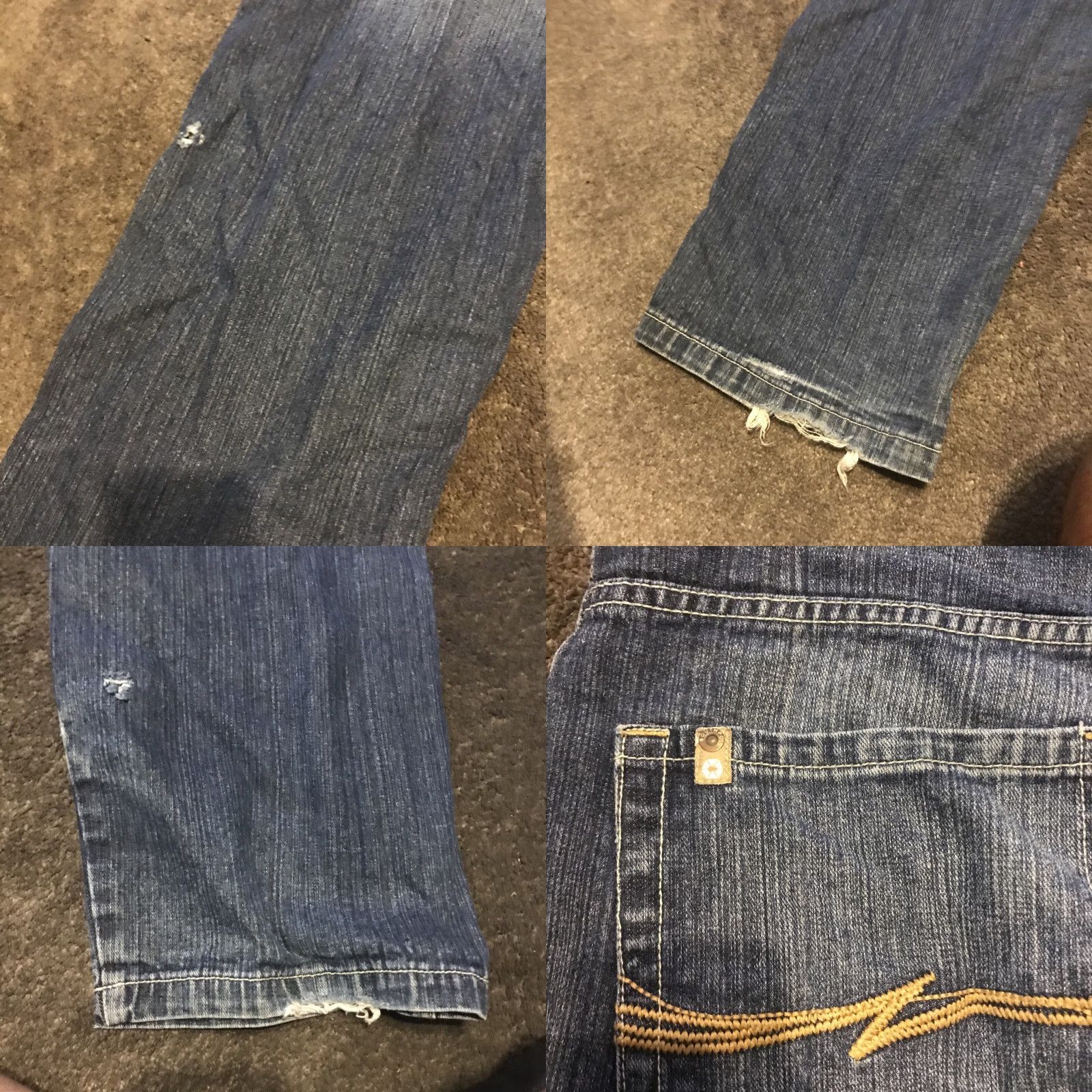 Southpole Southpole Jeans Baggy Wide-Leg Blue Mens RN82628 Size 34 Denim 5-Pocket Baggy Hip Hop Skater Vintage Regular Rise High 31 In Inseam Cotton Dark Wash Size US 34 / EU 50 - 9 Thumbnail