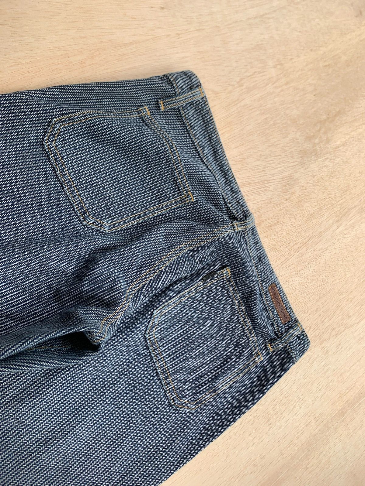 Hysteric Glamour Flare Jeans Big Jhon Stripe Ifsixwasnine Lgb style Bootcut Size US 29 - 4 Thumbnail