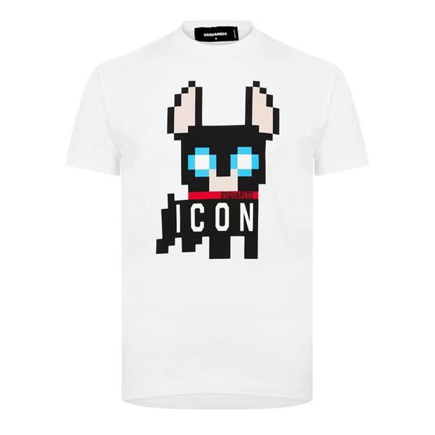 image of Dsquared2 O1G2R1Mq0424 T-Shirts In White, Men's (Size Large)