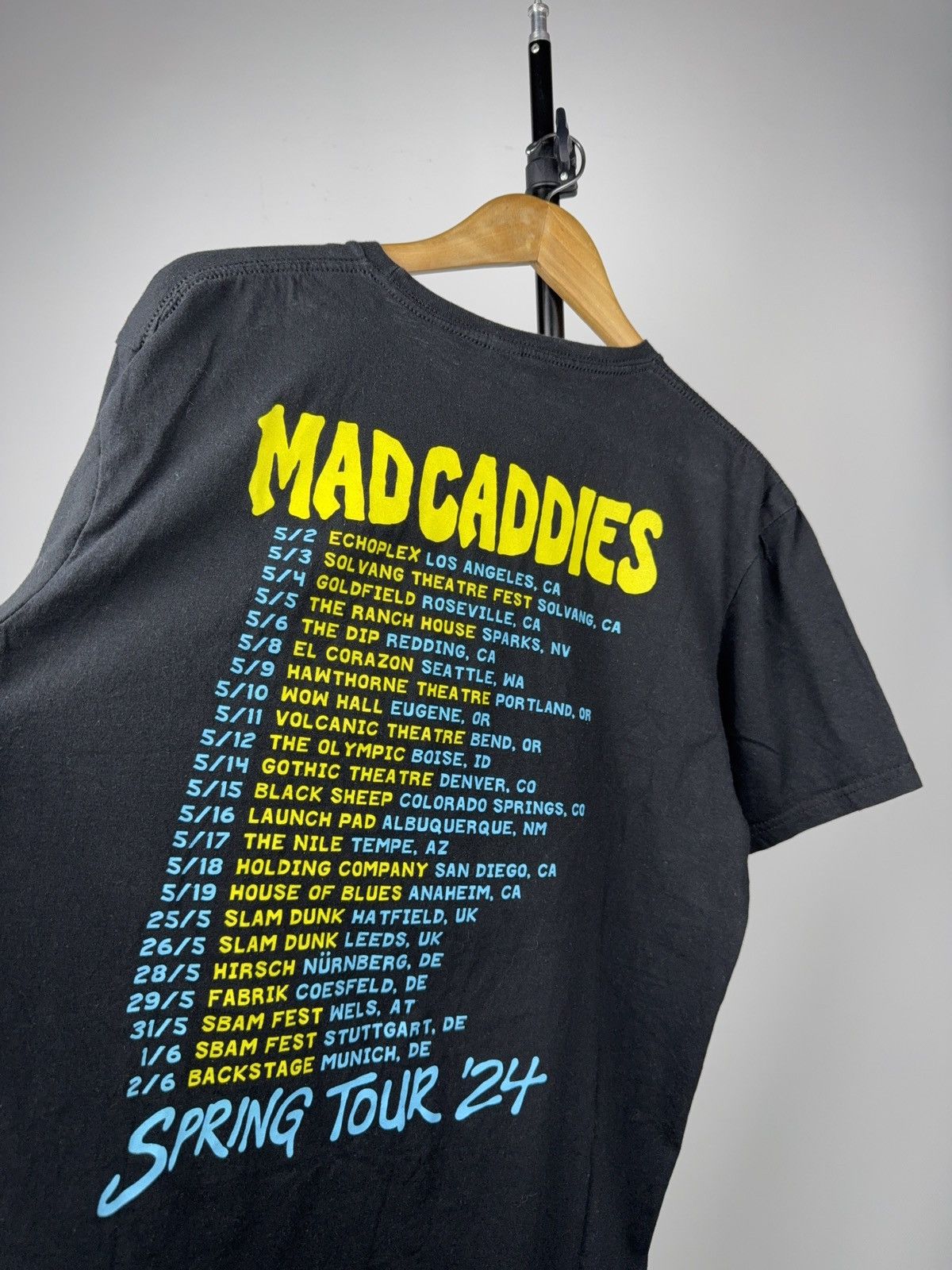 Vintage 00s Mad Caddies Spring Tour 2024 Graphic Band Tee Shirt Size US L / EU 52-54 / 3 - 9 Thumbnail