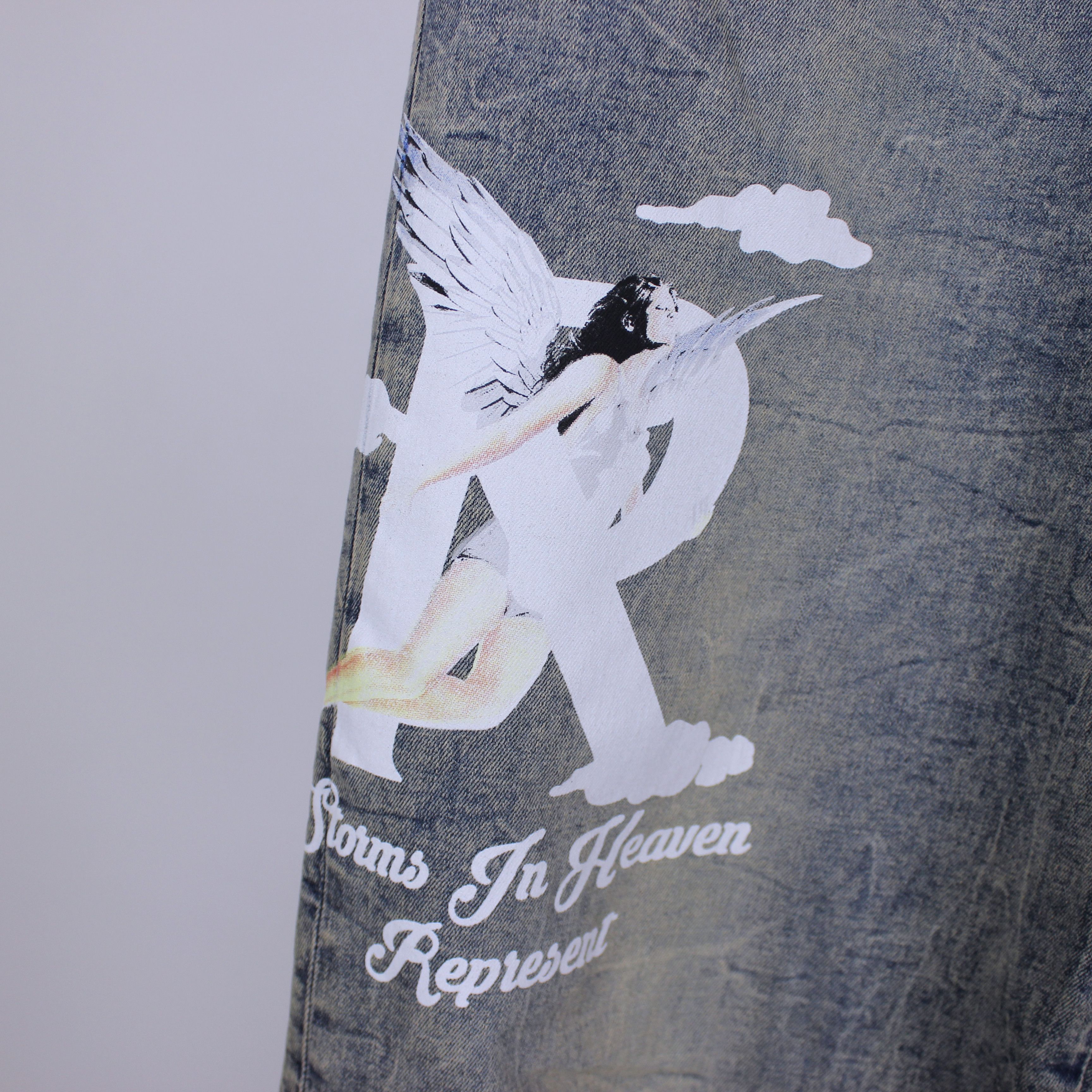 Represent Clo. SS23 REPRESENT STORMS IN HEAVEAN JEANS 34 Size US 34 / EU 50 - 4 Thumbnail
