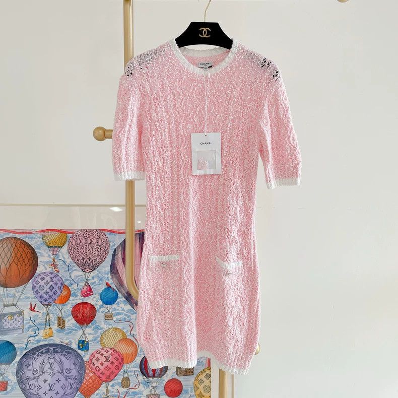 dress pleated knitted Gabriela Hearst Kurt Knit Pleated Dress Merino Wool main image 0