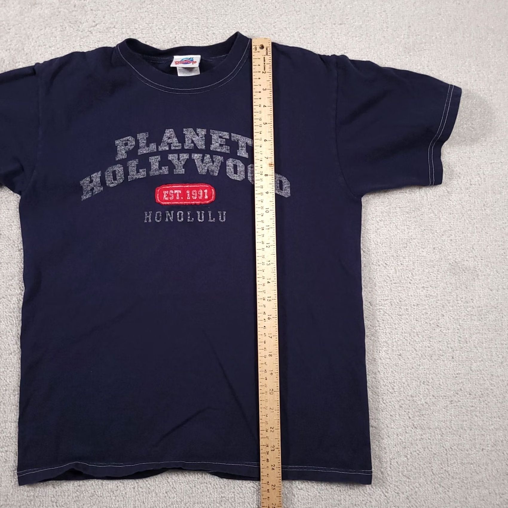 Planet Hollywood VINTAGE Planet Hollywood Honolulu T Shirt Size Medium Blue Short Sleeve Tee Mens 90s Classic Logo Stitch Size US M / EU 48-50 / 2 - 7 Thumbnail