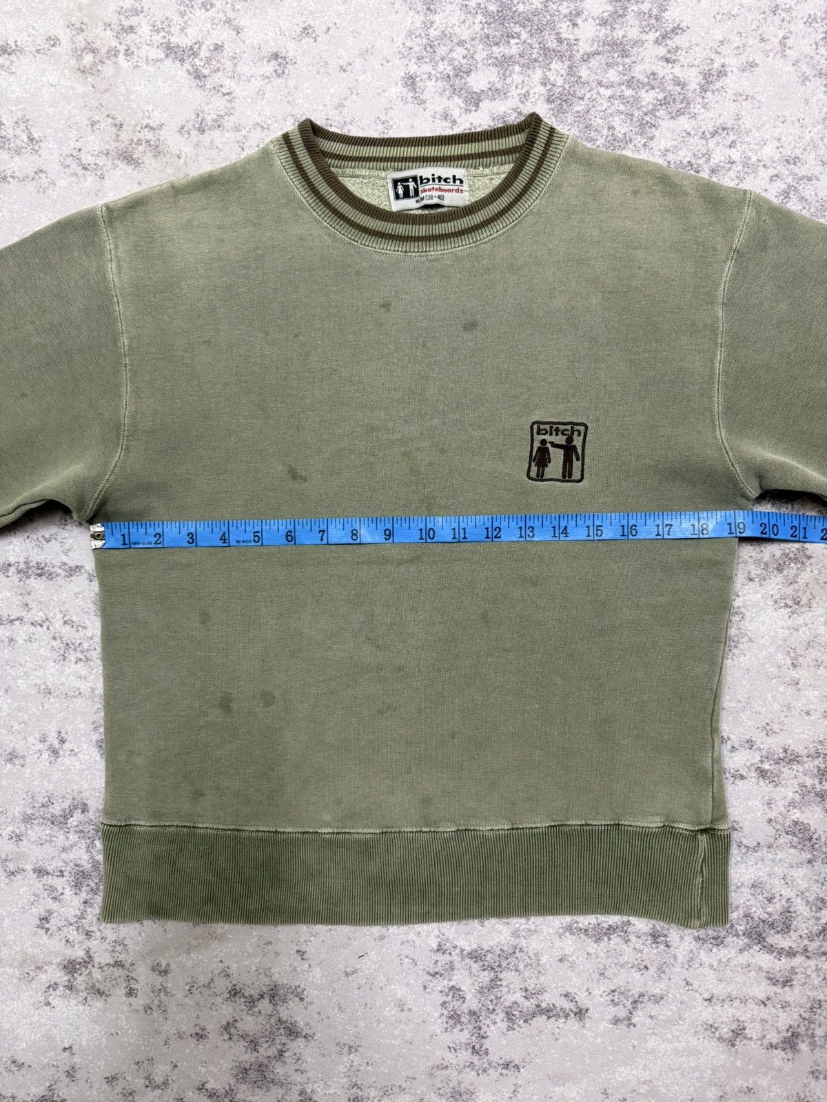 Vintage Vintage 90s Bitch Skateboard Small Logo Sweatshirt Size US XS / EU 42 / 0 - 16 Thumbnail
