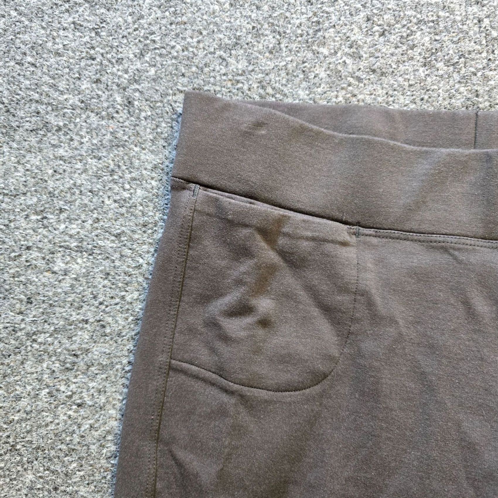 Vintage American Giant Pants Womens Size 8 Gray Ponte Kick Flare Stretch Pull On Casual Size 30" / US 8 / IT 44 - 3 Thumbnail