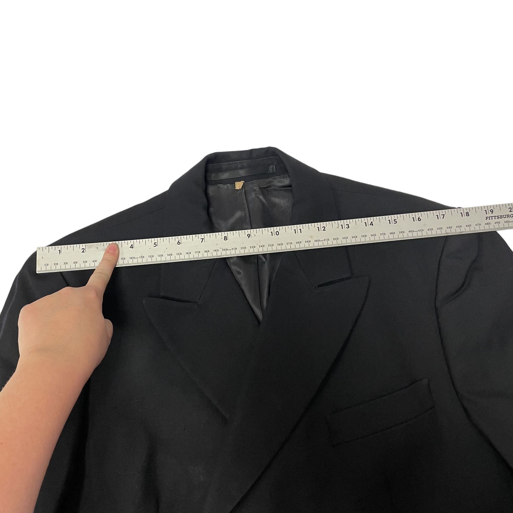 Other Vtg BAWI German Military Sport Coat Black GABARDINE Jacket Size 38R - 9 Thumbnail
