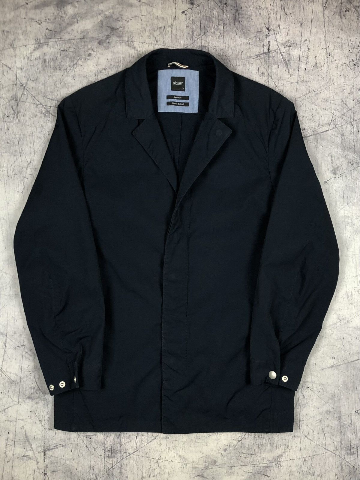 Albam Vintage Albam Nylon Ripstop Navy Casual Blazer Jacket chore Size US M / EU 48-50 / 2 - 2 Thumbnail