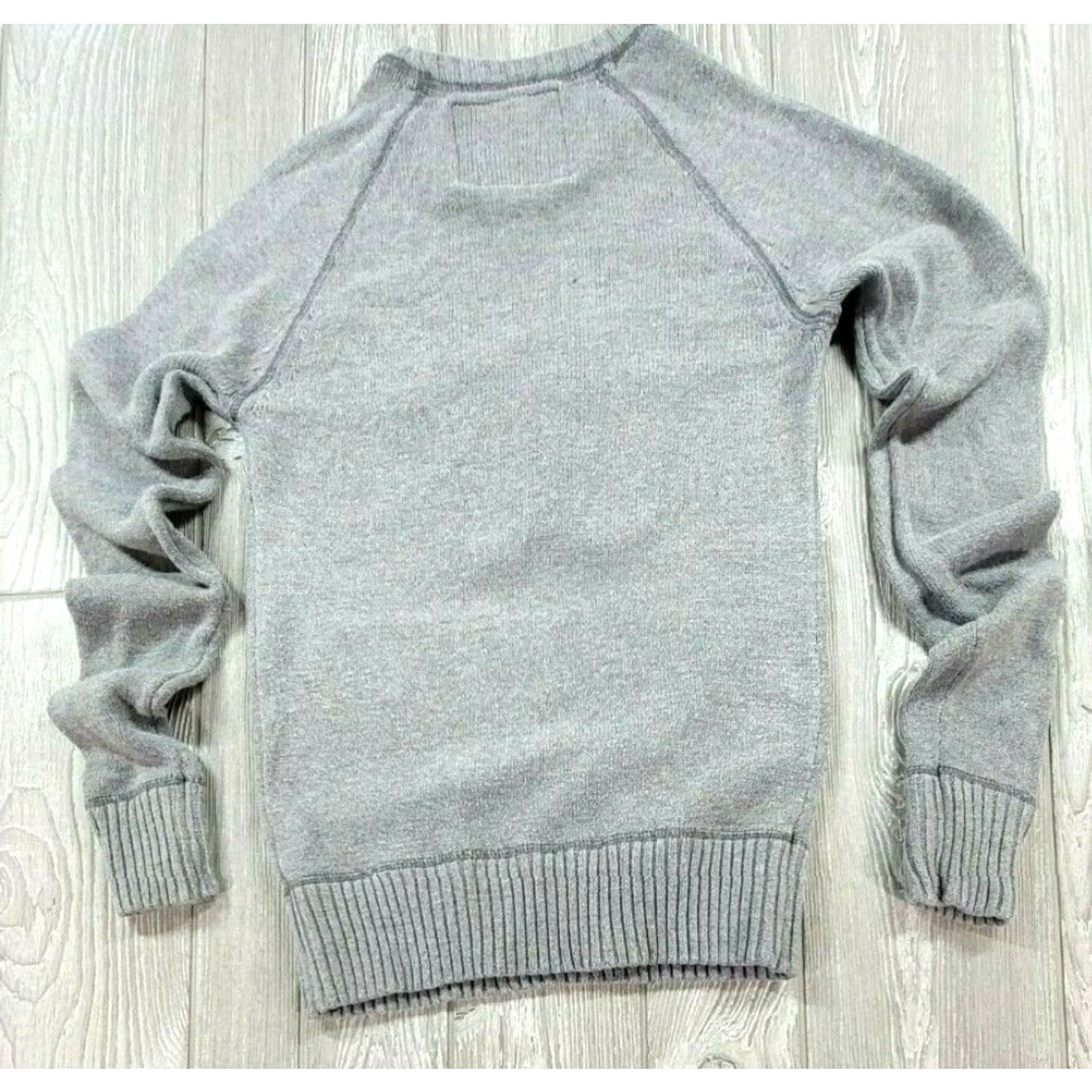 Vintage Aéropostale Gray Solid Crew Neck Long Sleeve Knit Sweater Sz S Aero Est 87 Size US S / EU 44-46 / 1 - 5 Thumbnail