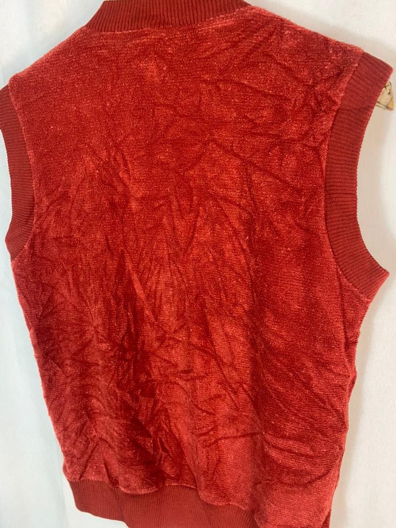 Japanese Brand × Vintage Unisex 🔥Vintage holyoak zipper sleeveless knitwear Size US S / EU 44-46 / 1 - 7 Thumbnail