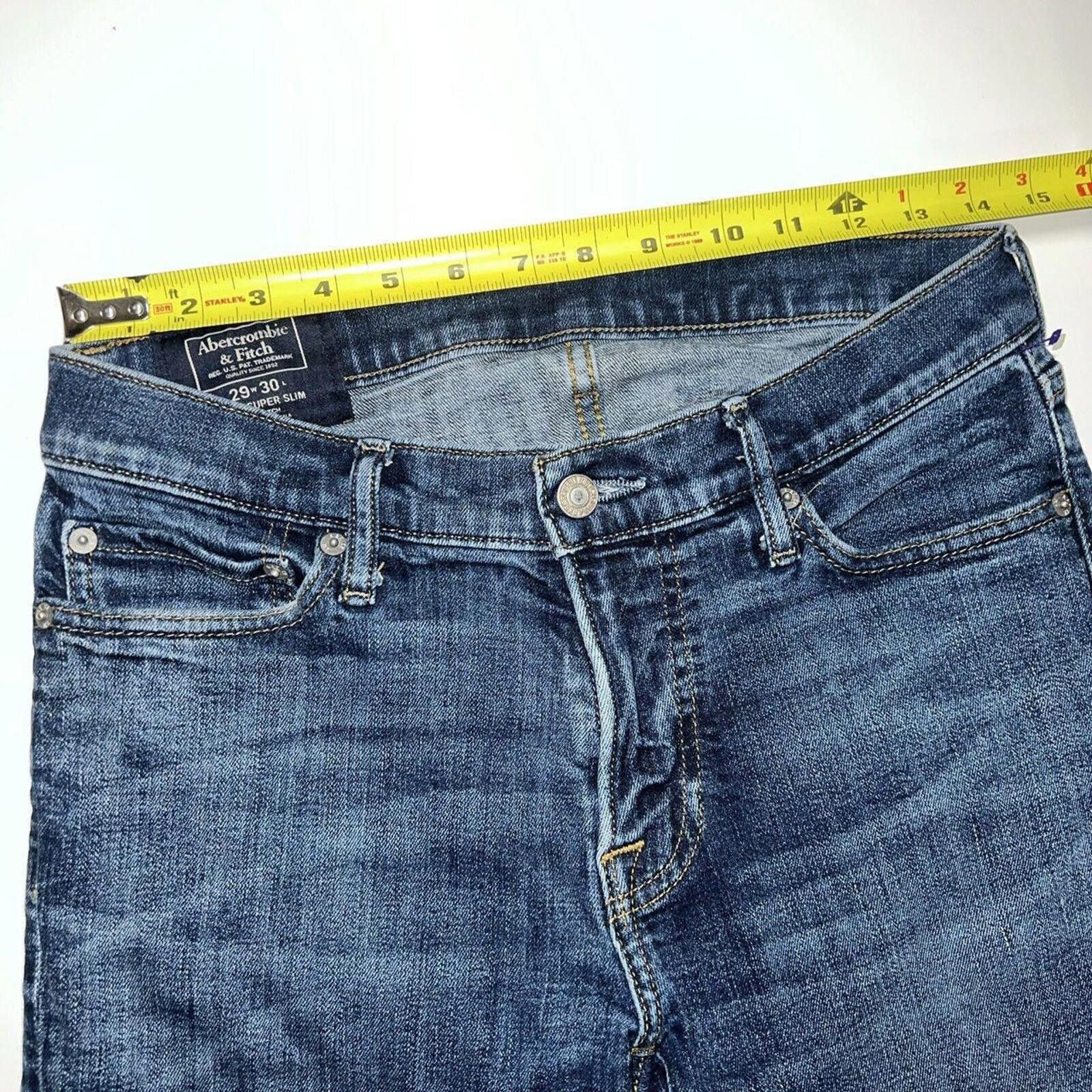 Abercrombie & Fitch Abercrombie & Fitch Men's Blue Jeans Size US 29 - 7 Thumbnail