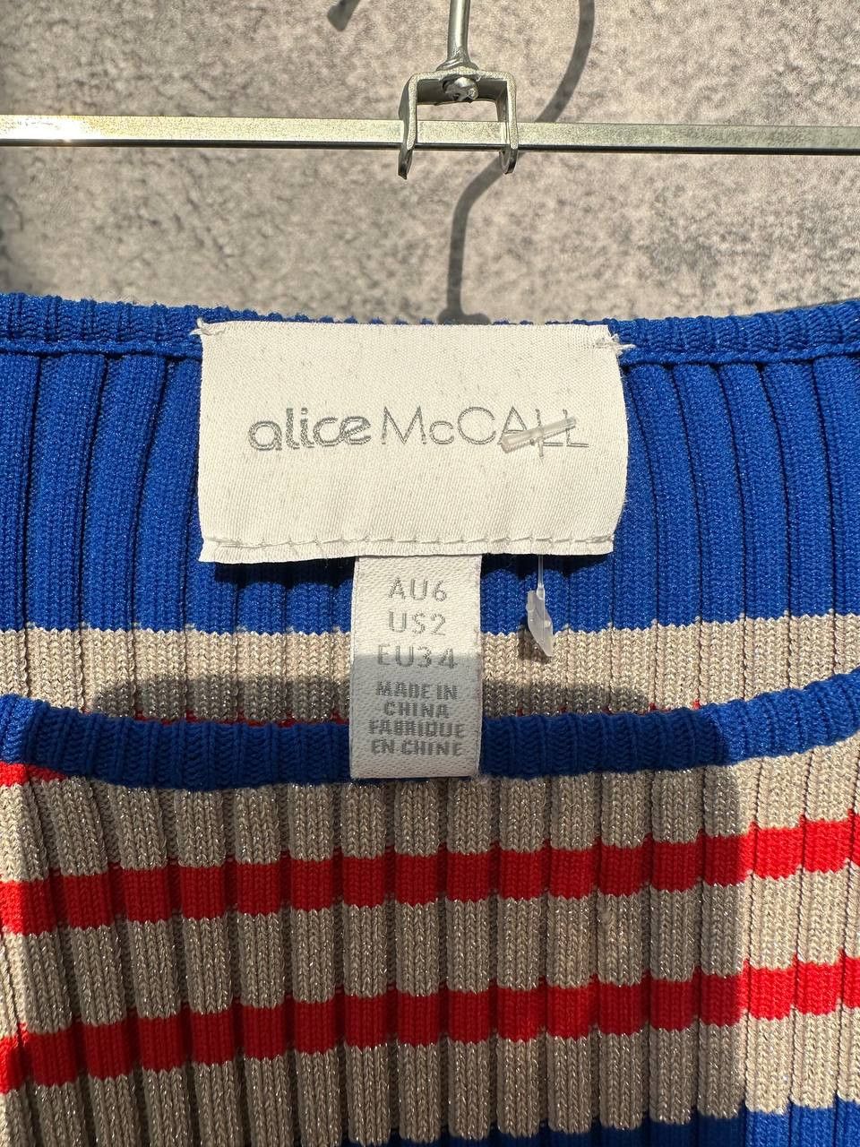 Alice McCall × Designer Alice McCall My Girl Knit Dress with Metallic Lurex Stripes Size XS / US 0-2 / IT 36-38 - 13 Thumbnail