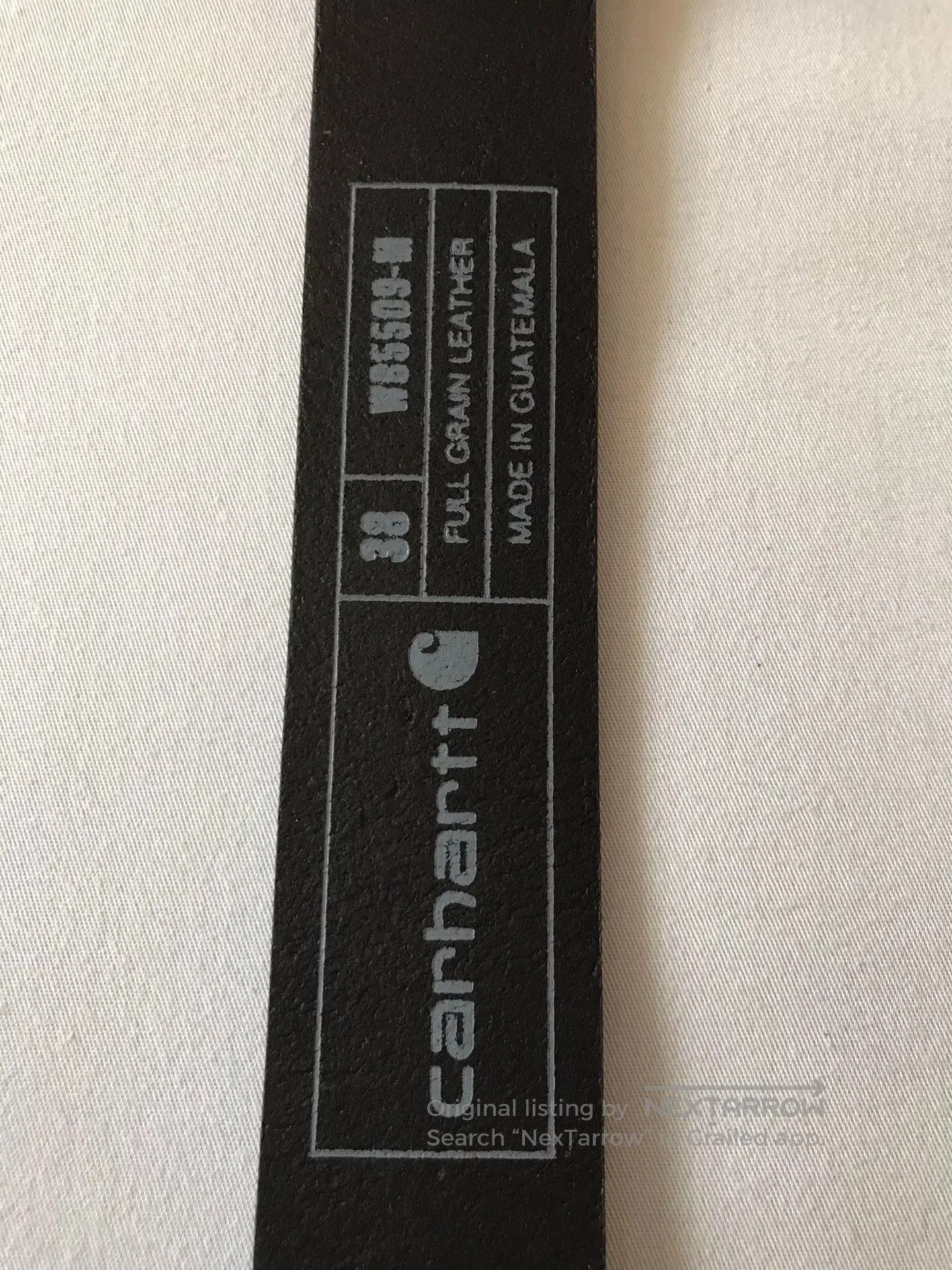 Carhartt Carhartt Black Harness Leather Belt W38. Size ONE SIZE - 8 Thumbnail
