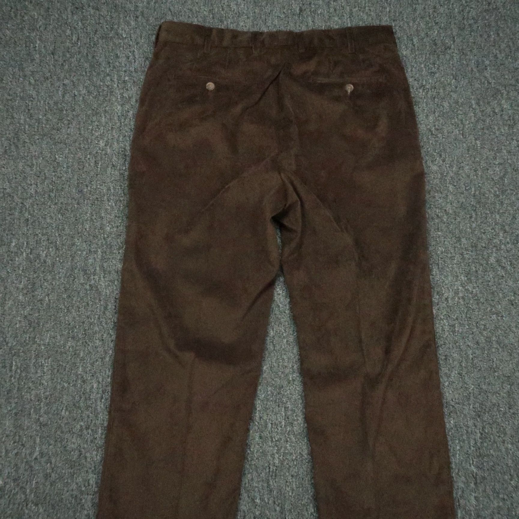Peter Millar Peter Millar Pants Mens 34x28 Brown Nanoluxe Corduroy Cord Soft Chino Trouser Shirt? Size US 34 / EU 50 - 5 Thumbnail