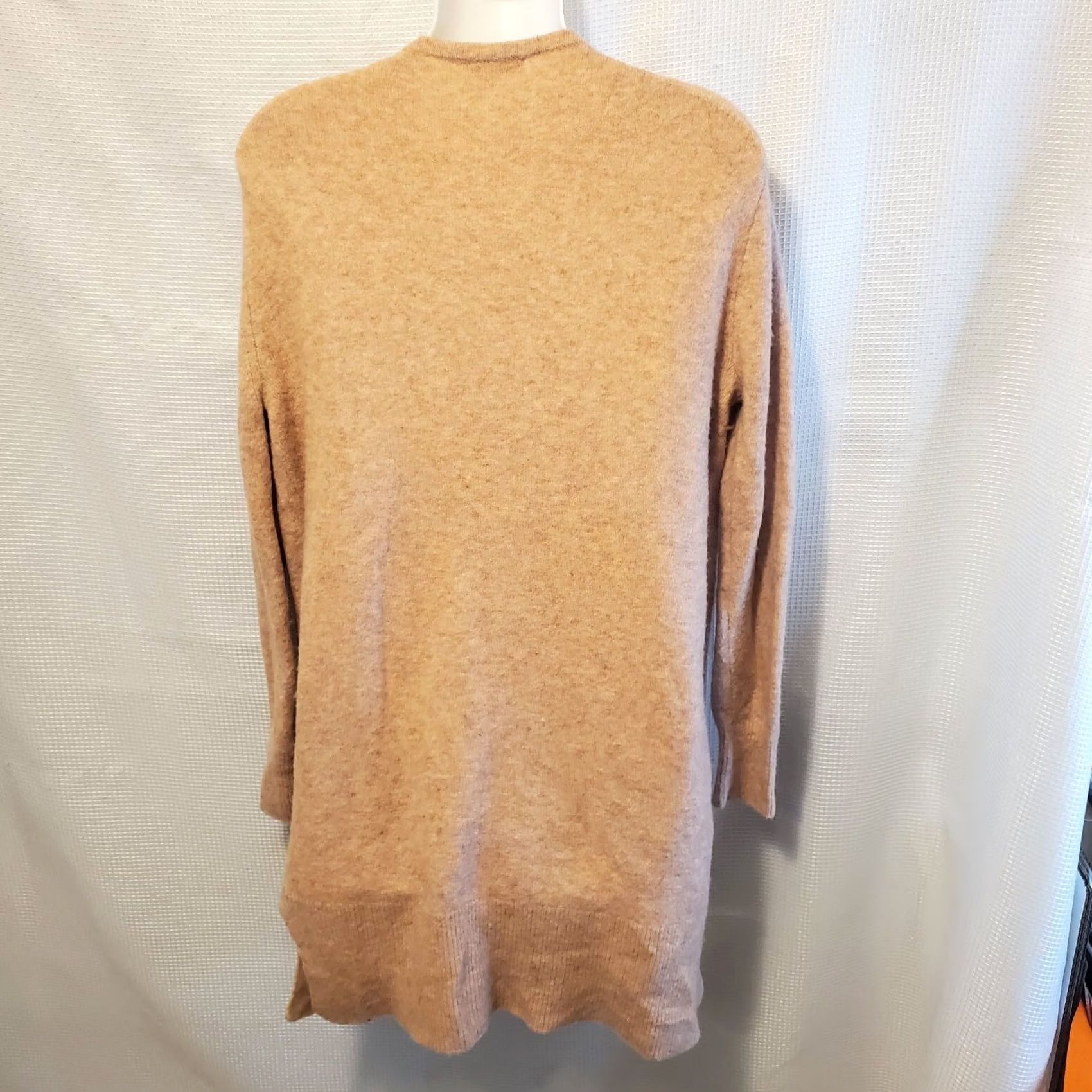 Madewell Madewell Alpaca Merino Wool Blend Womens XS Beige Long Open Cardigan Lightweight Size XS / US 0-2 / IT 36-38 - 4 Thumbnail