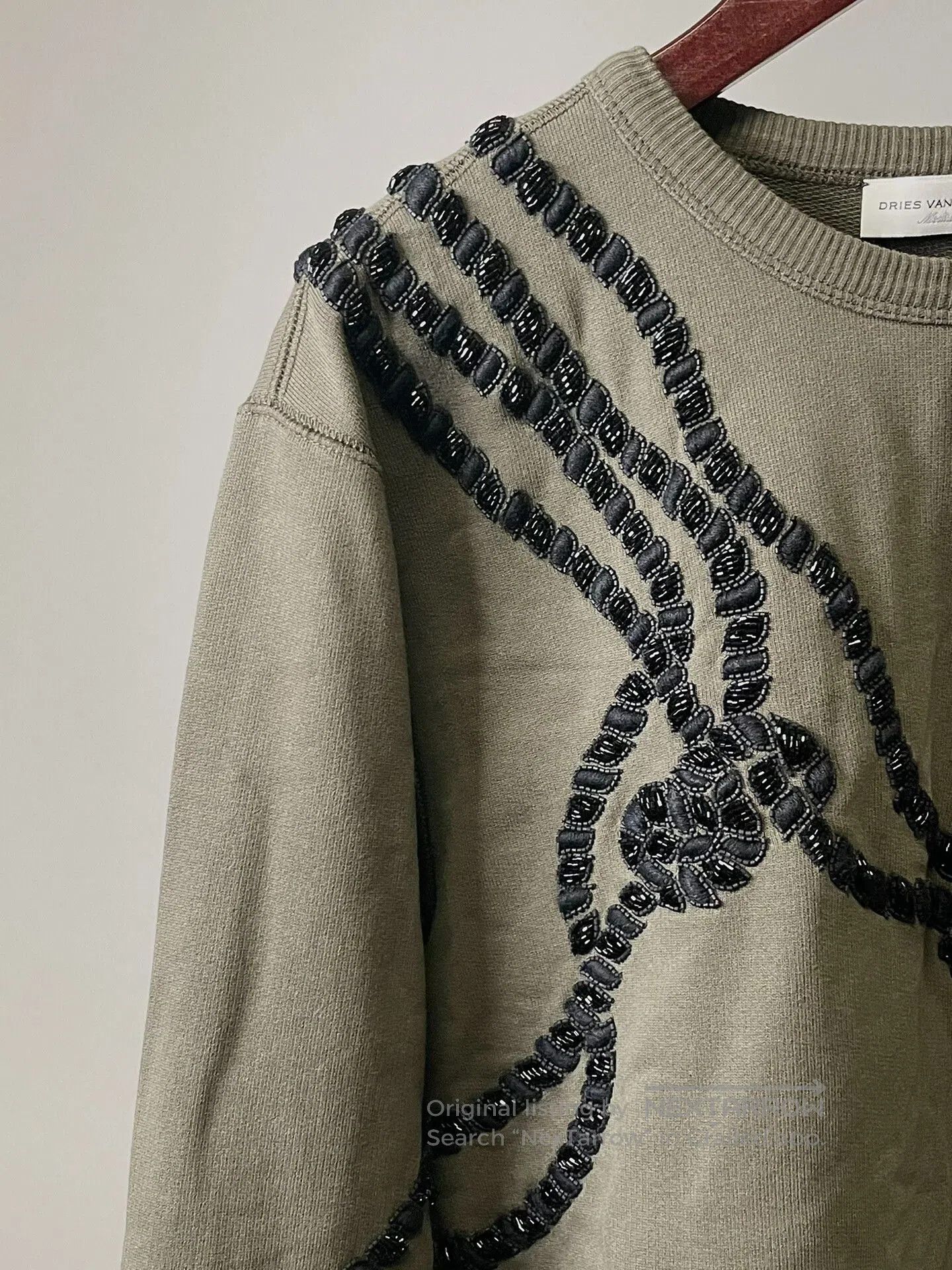 Dries Van Noten Dries Van Noten Beaded Embroidery Sweatshirt. Size M / US 6-8 / IT 42-44 - 4 Thumbnail