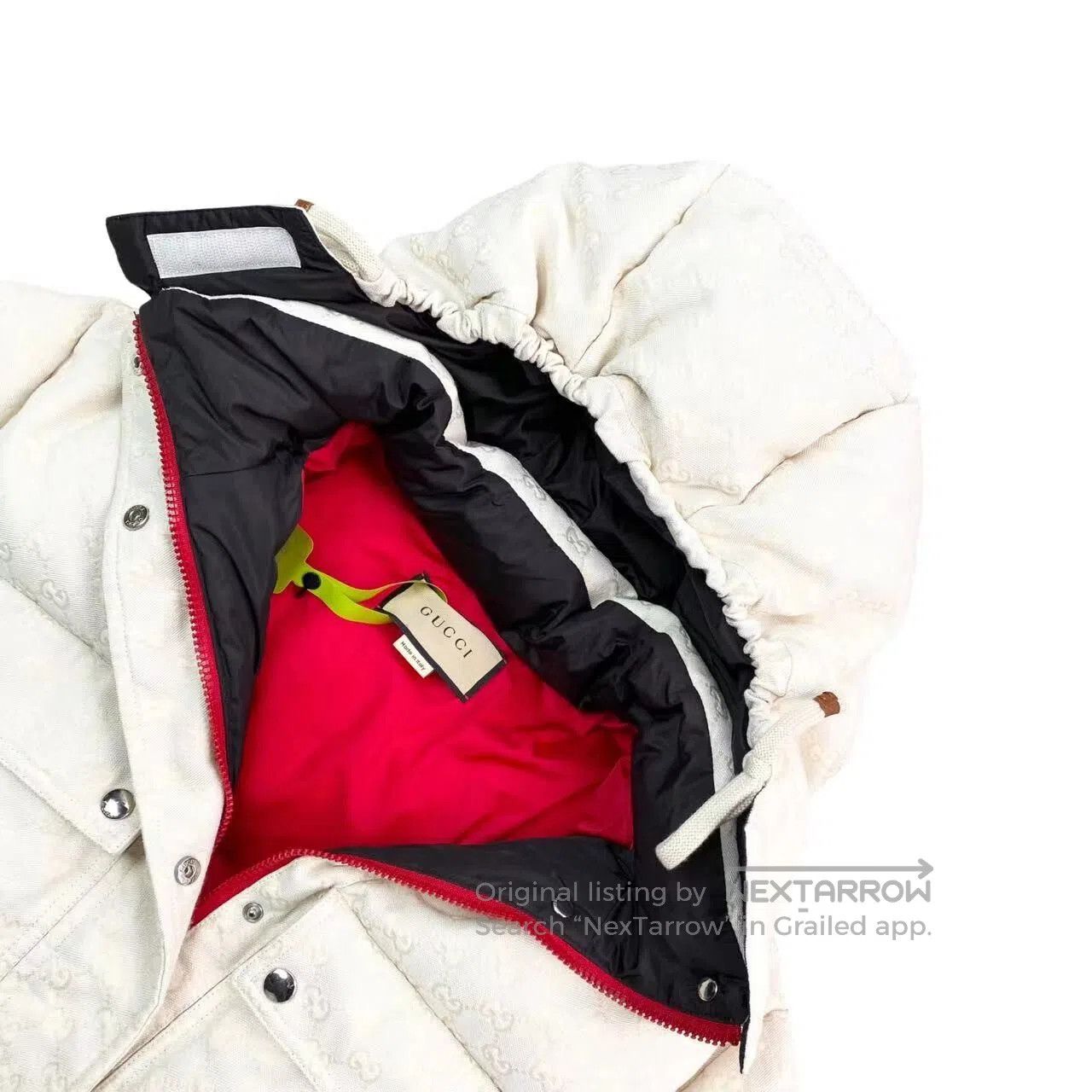 Gucci Guicci Double G dark pattern full print down jacket| Size XXS / US 00 / IT 34 - 3 Thumbnail