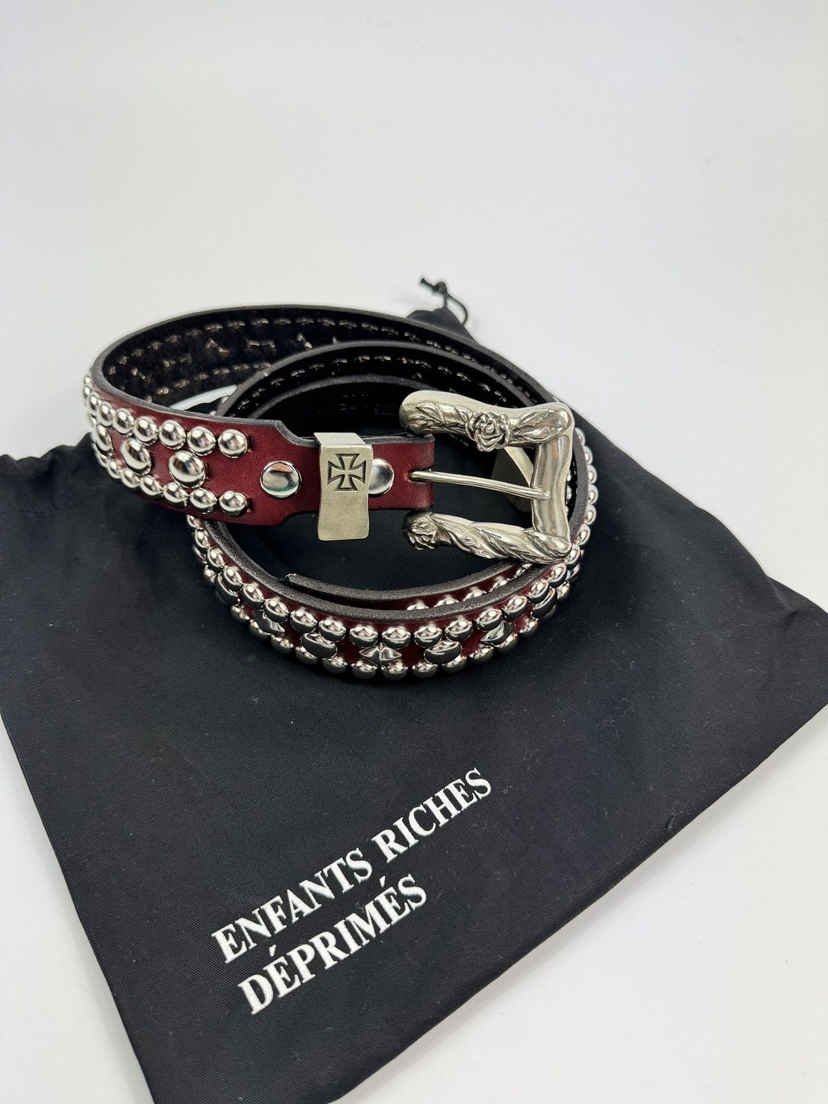 Enfants Riches Deprimes ROSE DETAILED BUCKLE BELT Size 36 - 1 Thumbnail