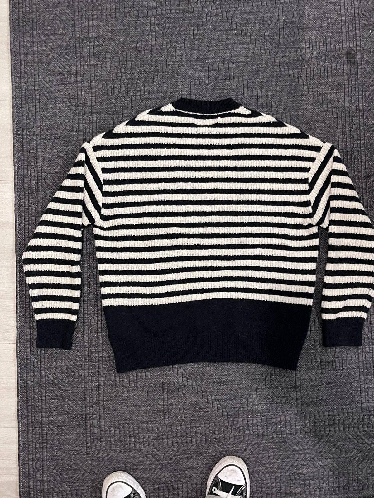 Allsaints All saints Black And White Striped Knitted Sweater Size US S / EU 44-46 / 1 - 3 Thumbnail