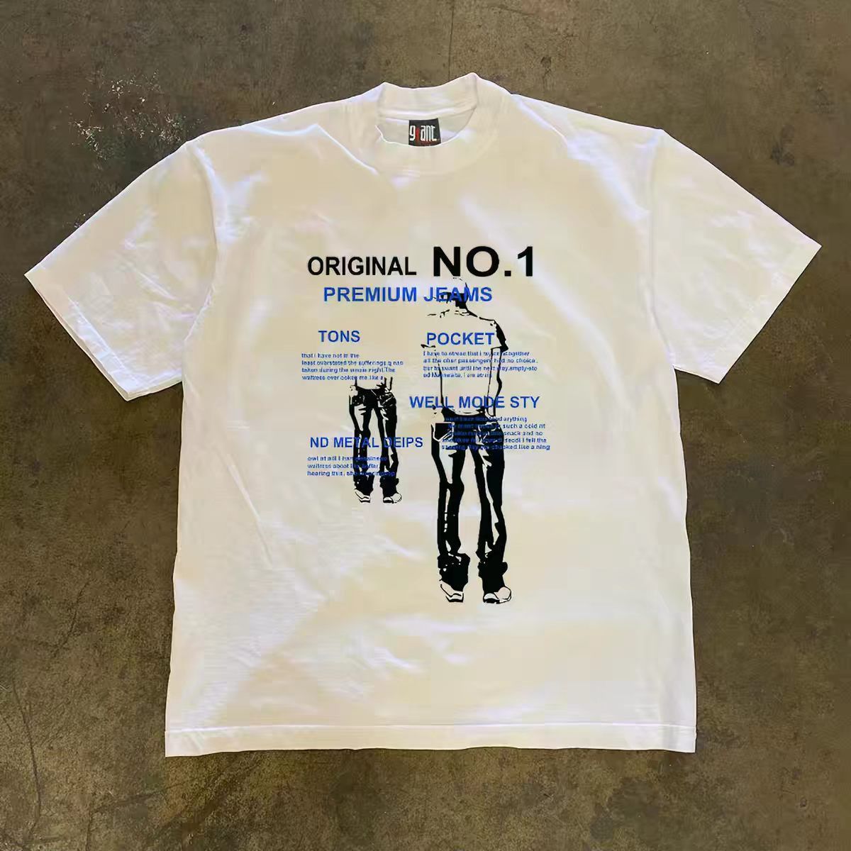 Vintage White Washed Vintage Hip-Hop Graphic T-Shirt Size US M / EU 48-50 / 2 - 1 Thumbnail