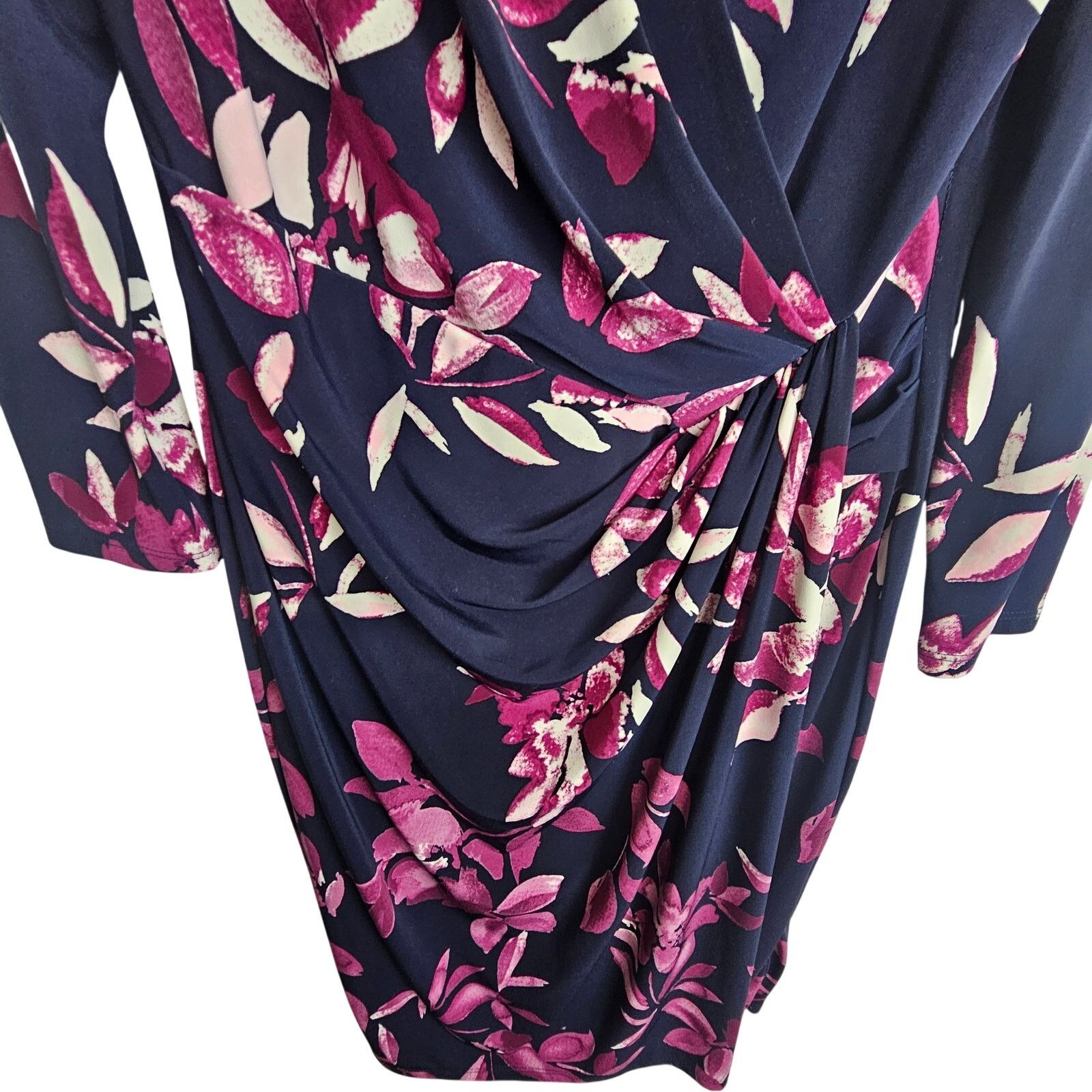 Lauren Ralph Lauren Lauren Ralph Lauren Women Floral Sheath Dress 10 Career Corp Size L / US 10 / IT 46 - 3 Thumbnail