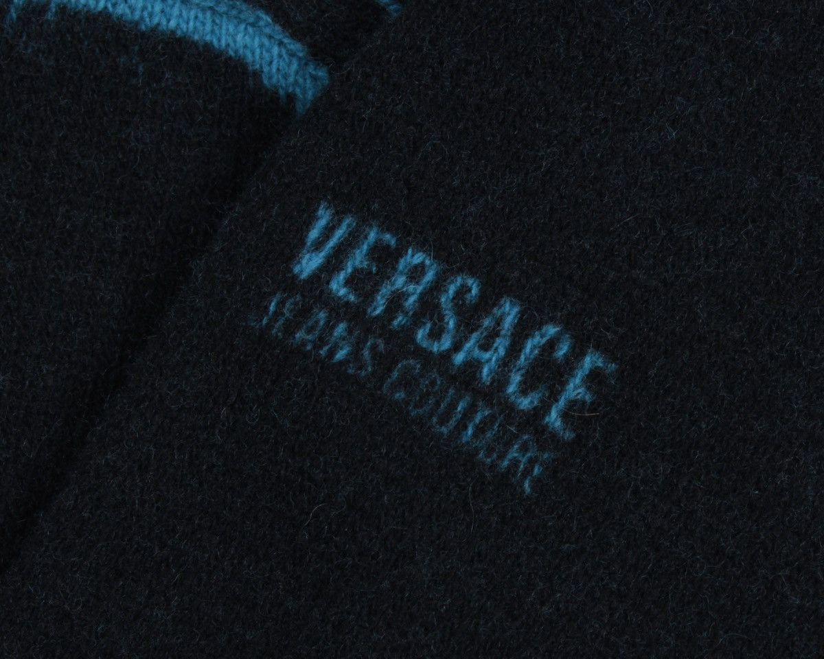 Versace Jeans Couture × Vintage VERSACE Jeans Couture Vintage Half Zip Wool Sweater Size US M / EU 48-50 / 2 - 6 Thumbnail
