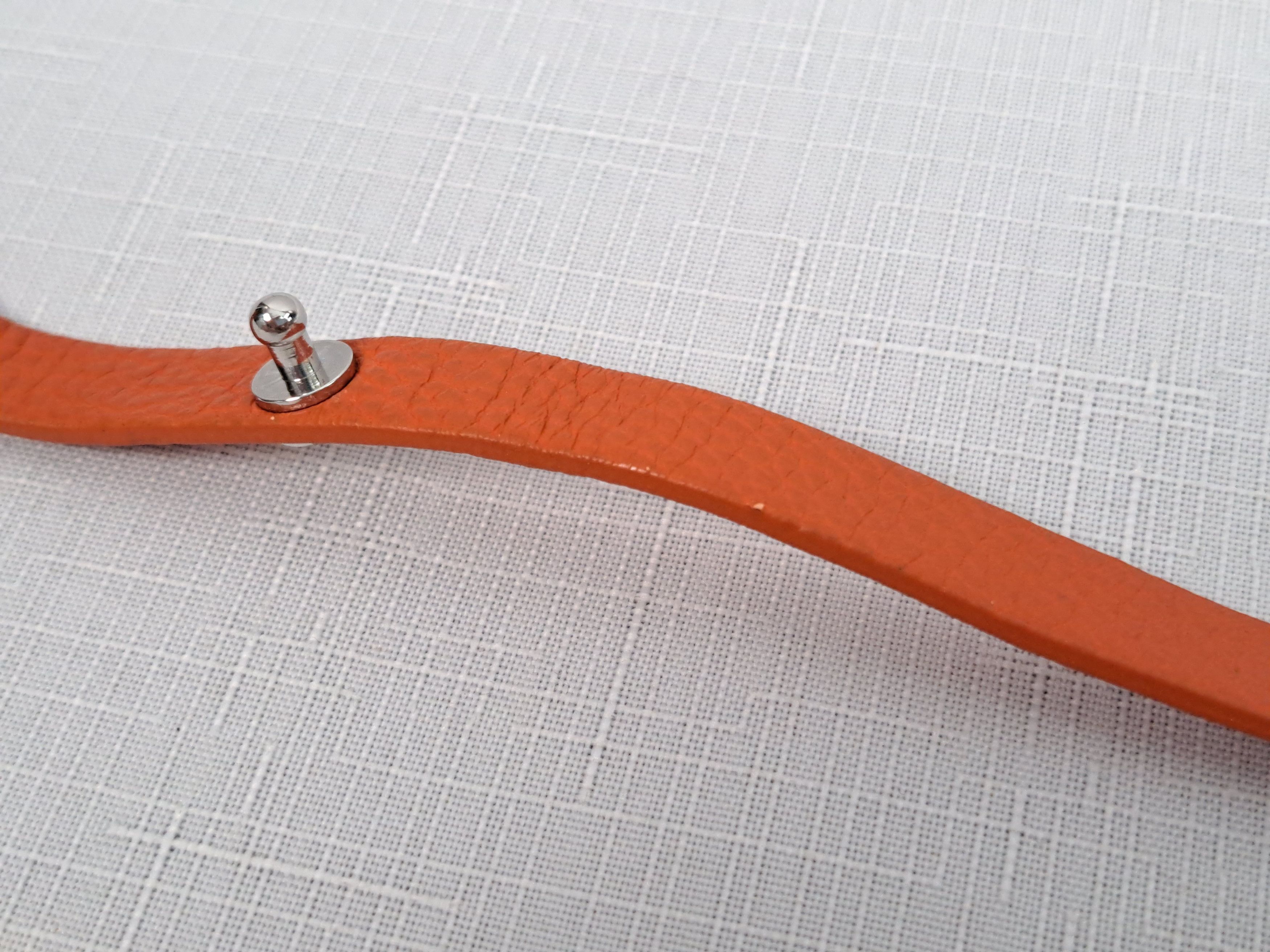 Aigner Aigner double tour leather bracelet In orange. Size ONE SIZE - 8 Thumbnail
