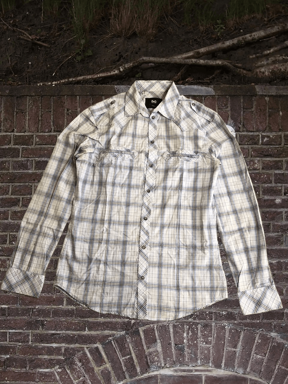 Dolce & Gabbana Dolce & Gabbana Plaid Button Down casual Shirt Size US M / EU 48-50 / 2 - 1 Thumbnail