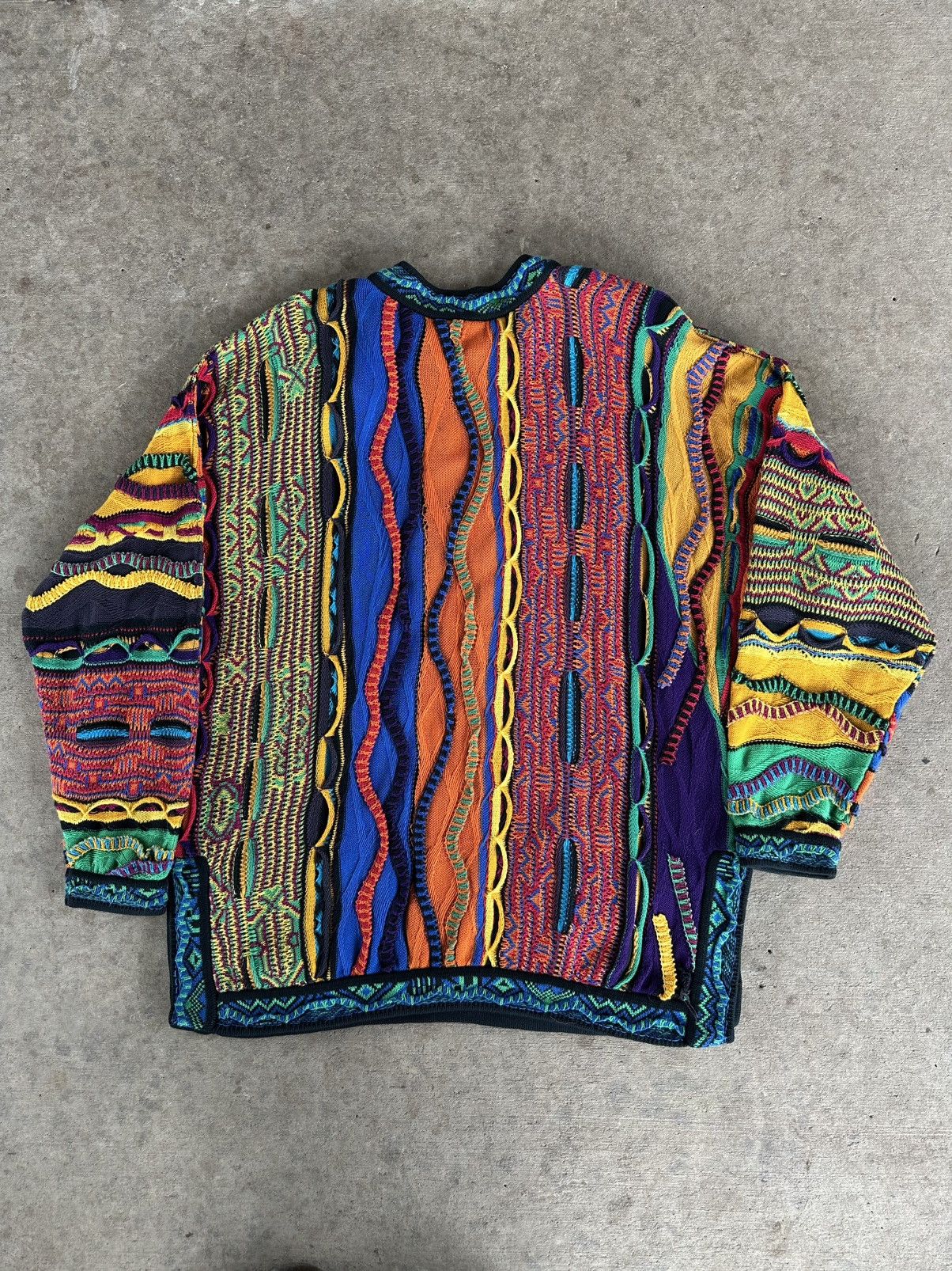 Coogi × Man Made In Australia × Vintage Vintage COOGI Australia Women’s 90s 3D Knit Medium Sweater Size M / US 6-8 / IT 42-44 - 10 Thumbnail